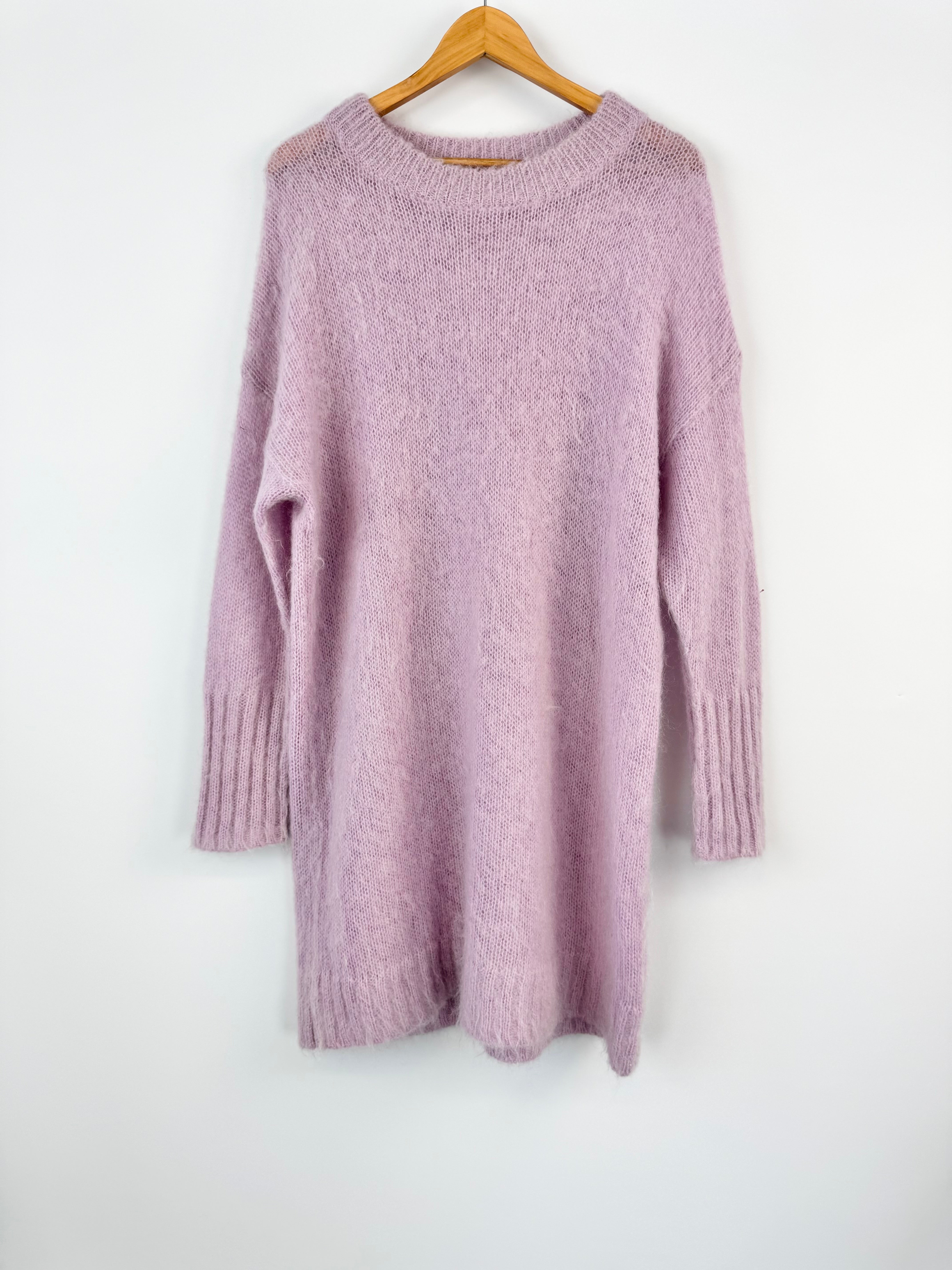 Gorman Pastel Lavender Mohair & Wool Blend Dress - AU12
