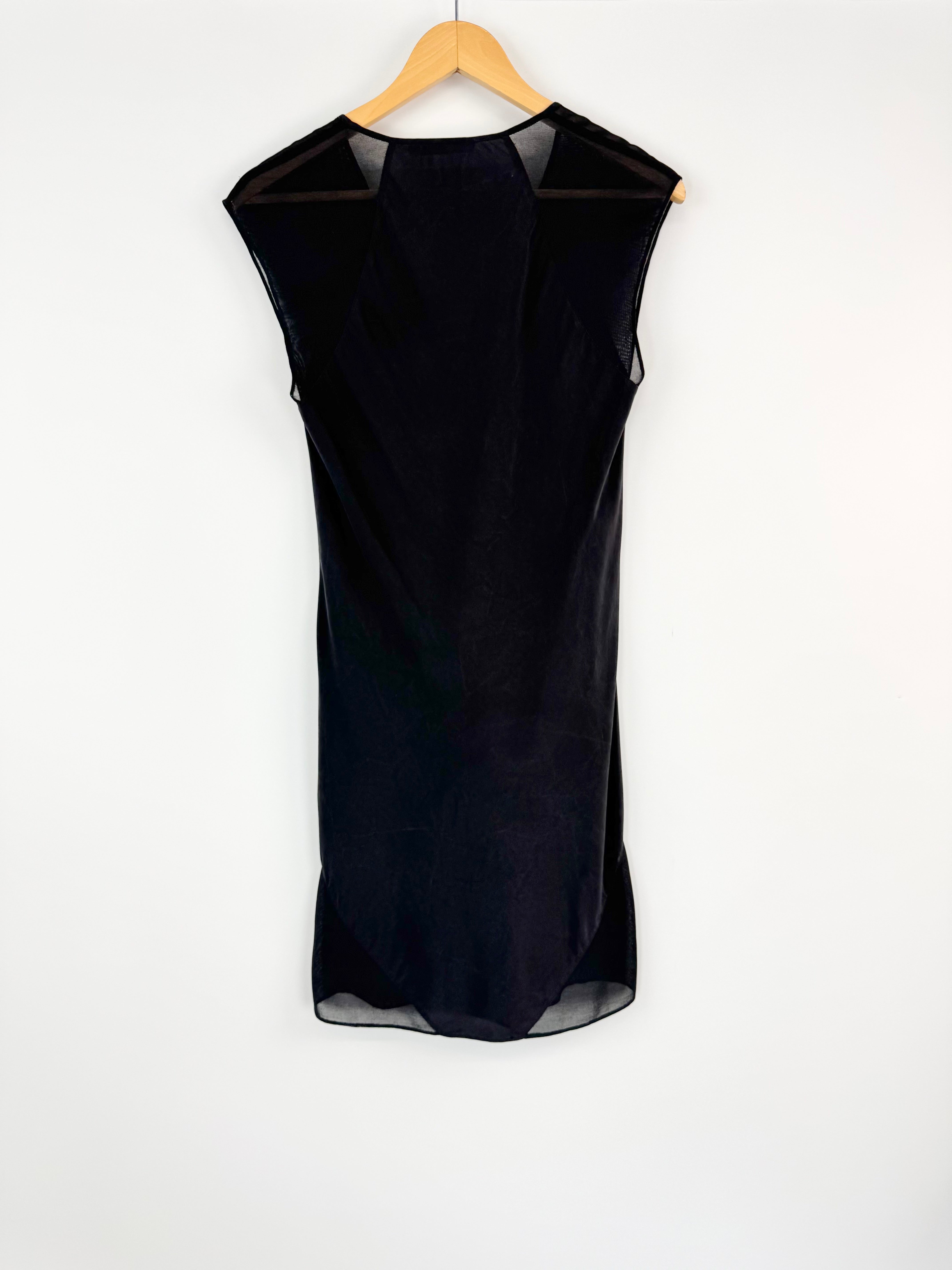 T by Alexander Wang Black Silk Midi Dress - AU8