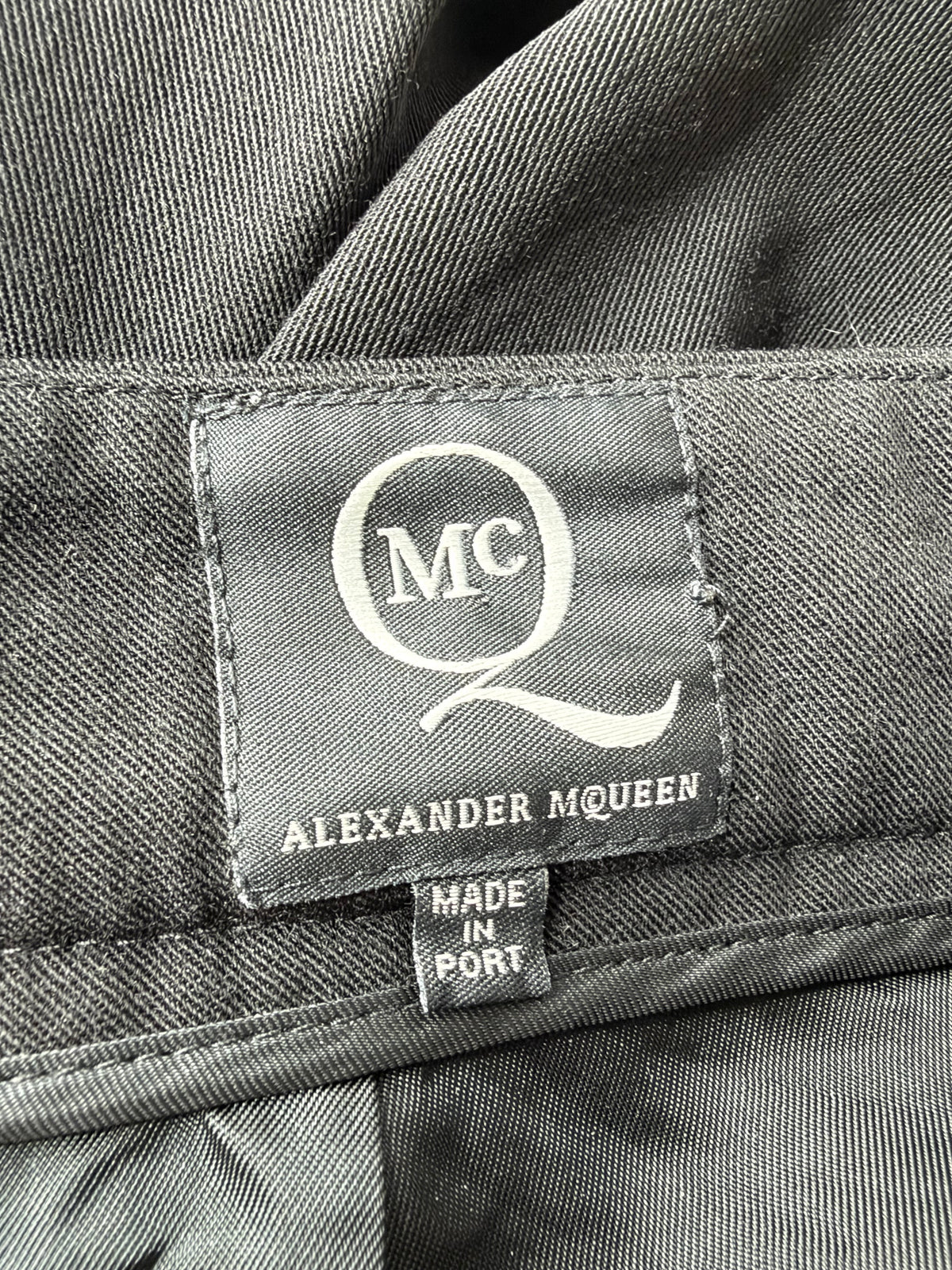 McQ 2012 Black Low-Rise Wool Slacks - AU10/12