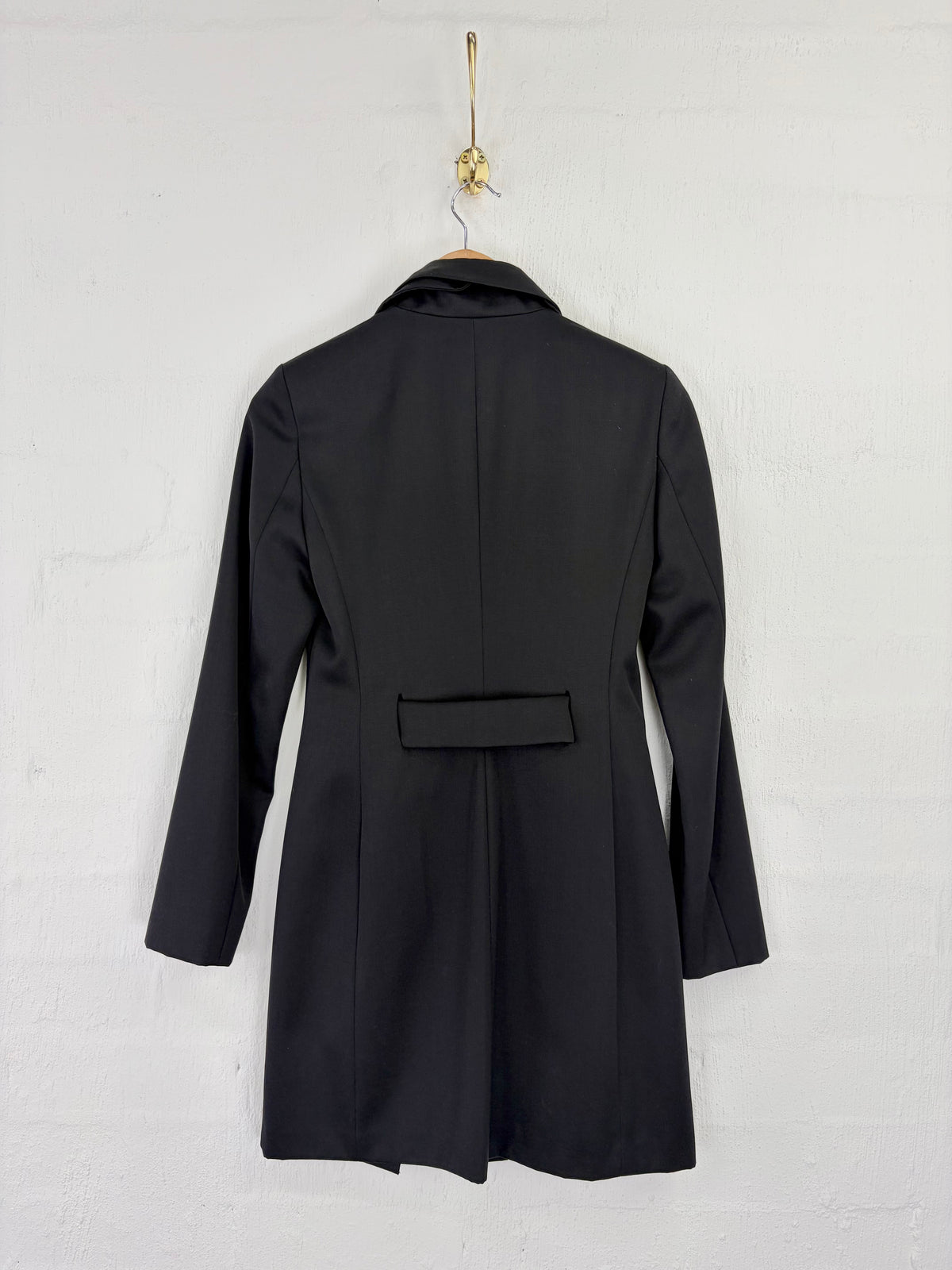 Alexander Wang Black Pleated Blazer Mini Dress - AU8