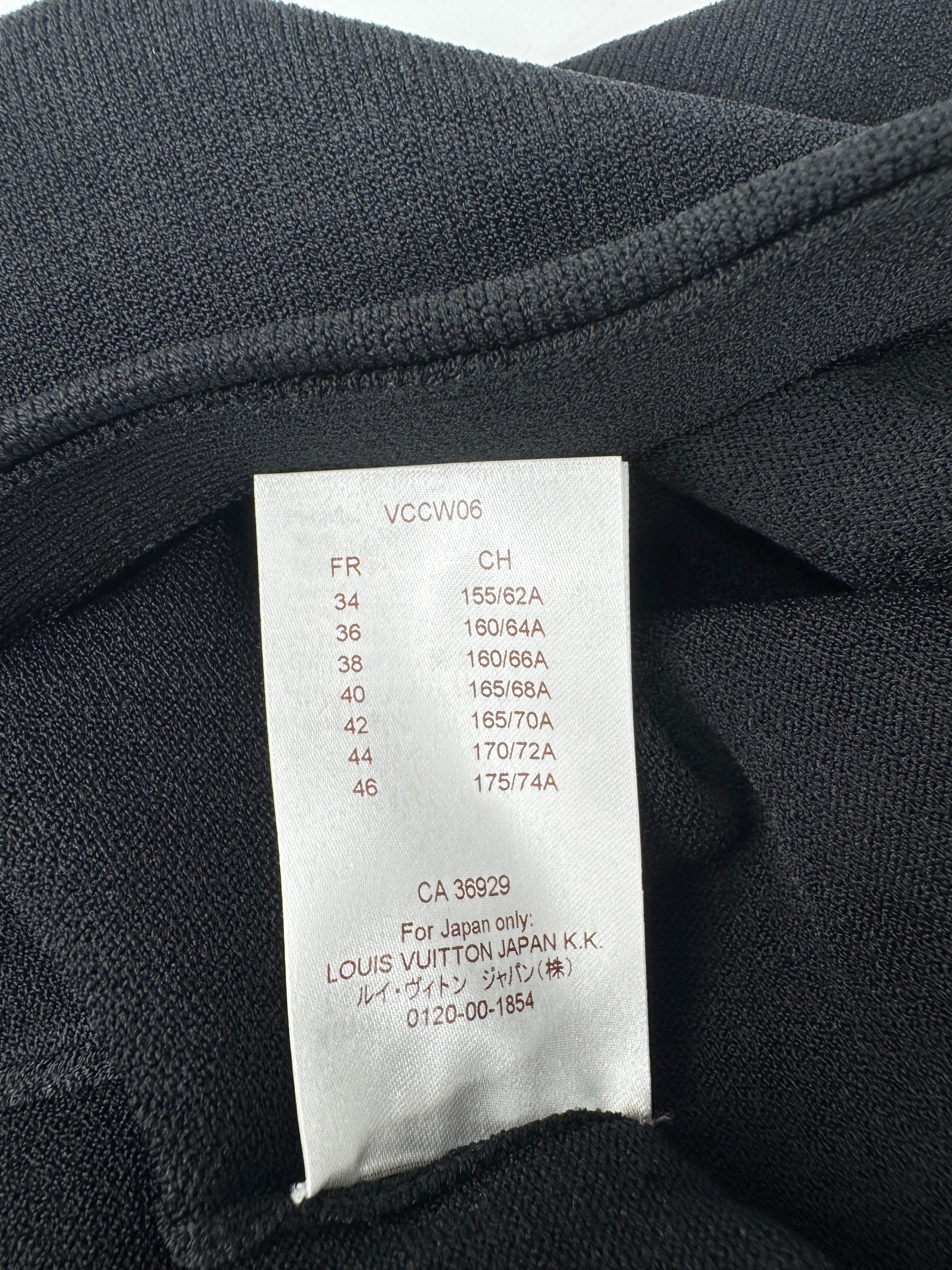 Louis Vuitton Black Stretch Knit Skirt With Cut Out Detail - AU8