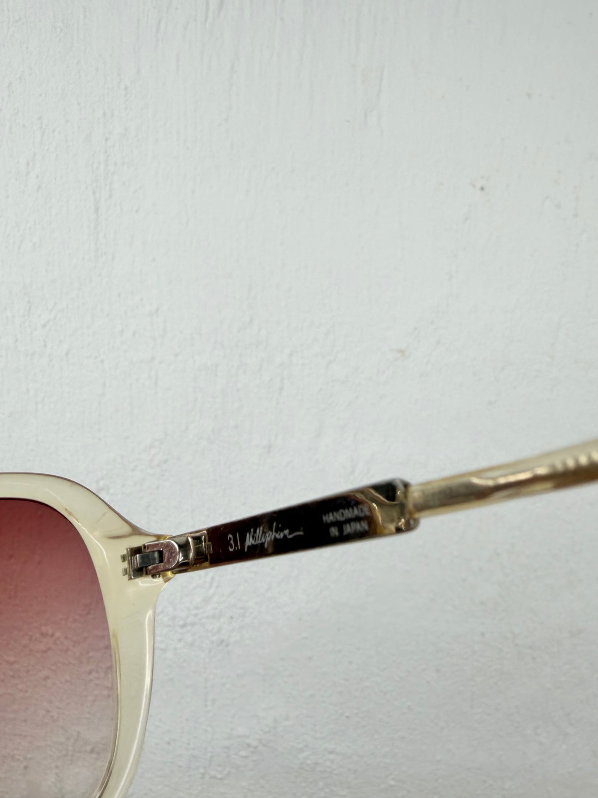 3.1 Philip Lim Sheer Yellow Retro Style Sunglasses