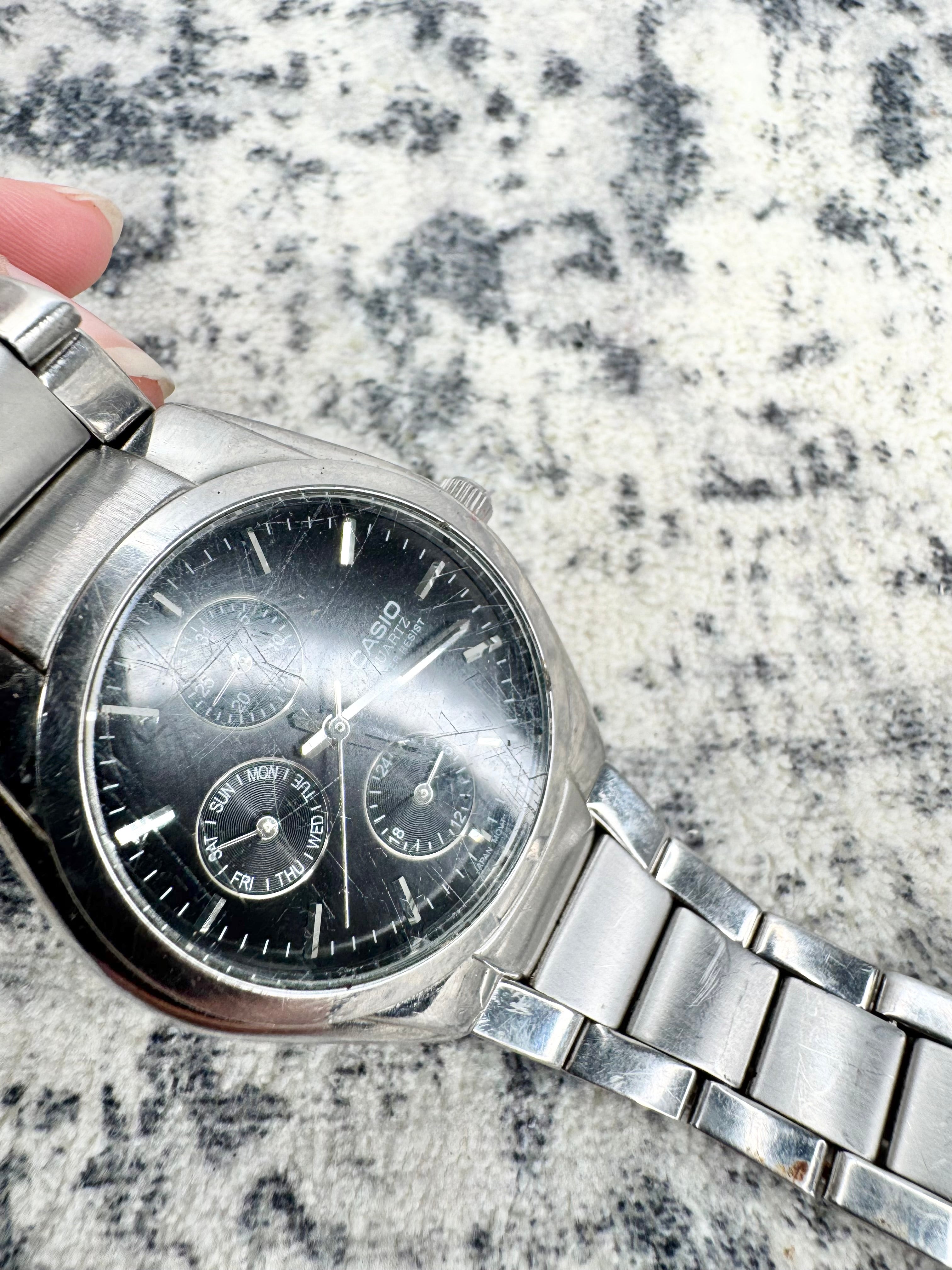 Casio Silver Tone Stainless Steel 1794 MTP-1191 Watch