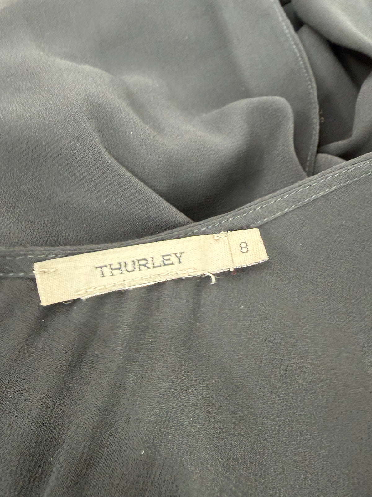 Thurley Sheer Black Vest Top - AU8