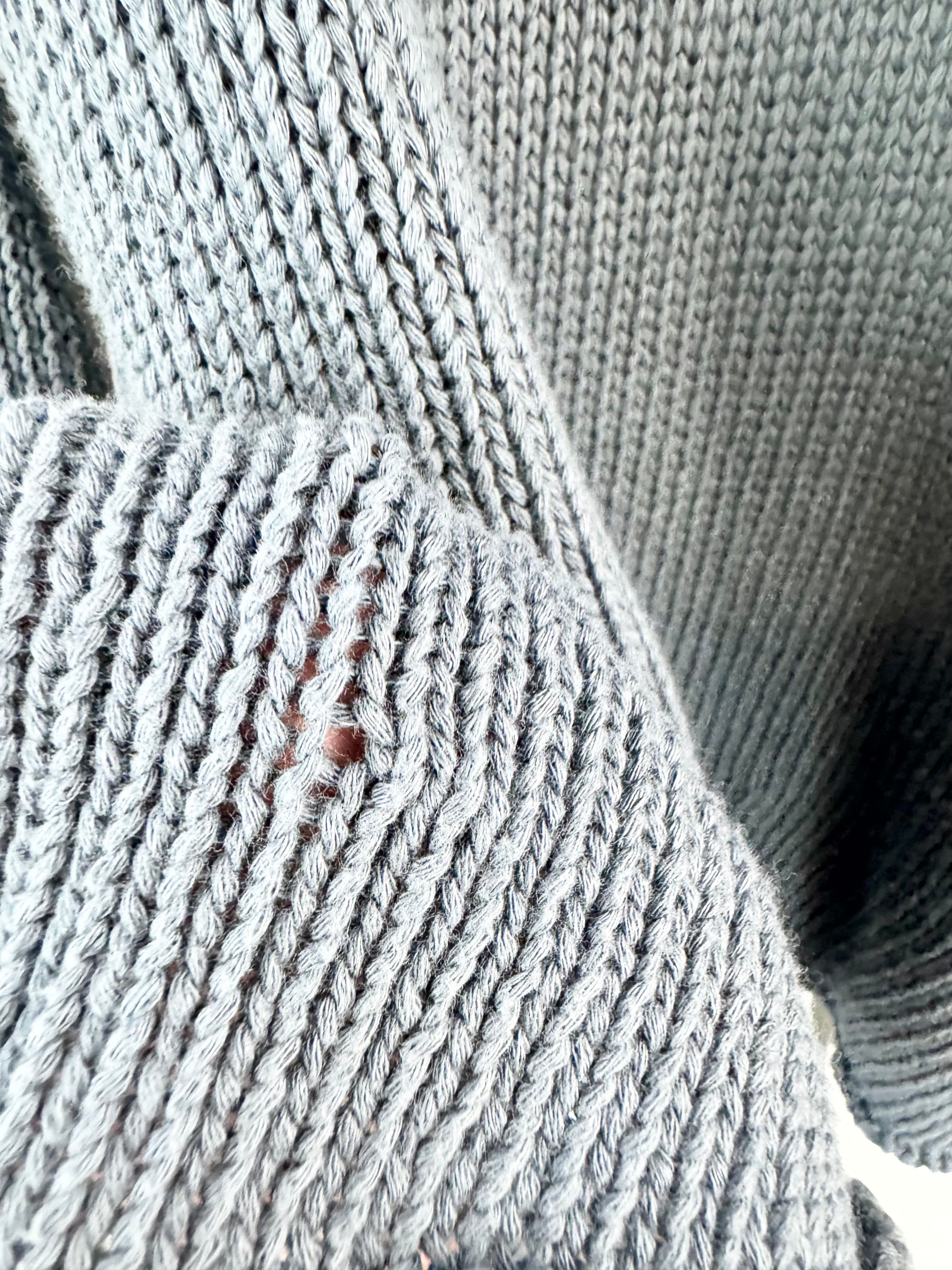 Zadig & Voltaire Stone Blue 'Mina' Cotton Cardigan - AU8/10