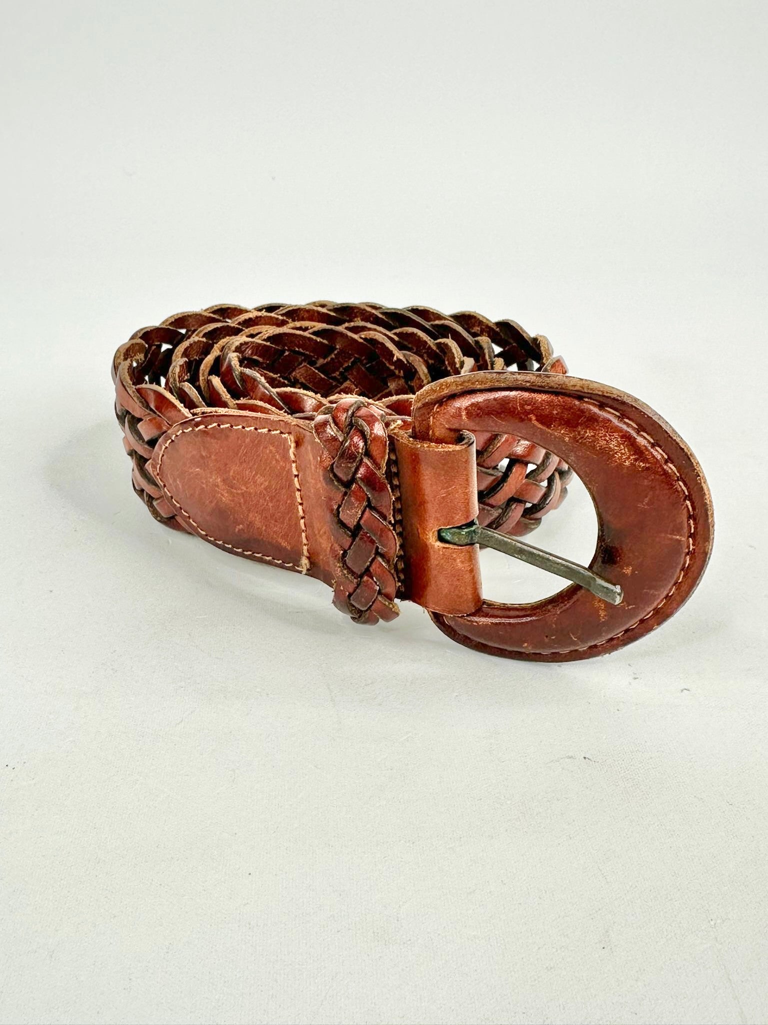 MFW Vintage Woven Leather Belt