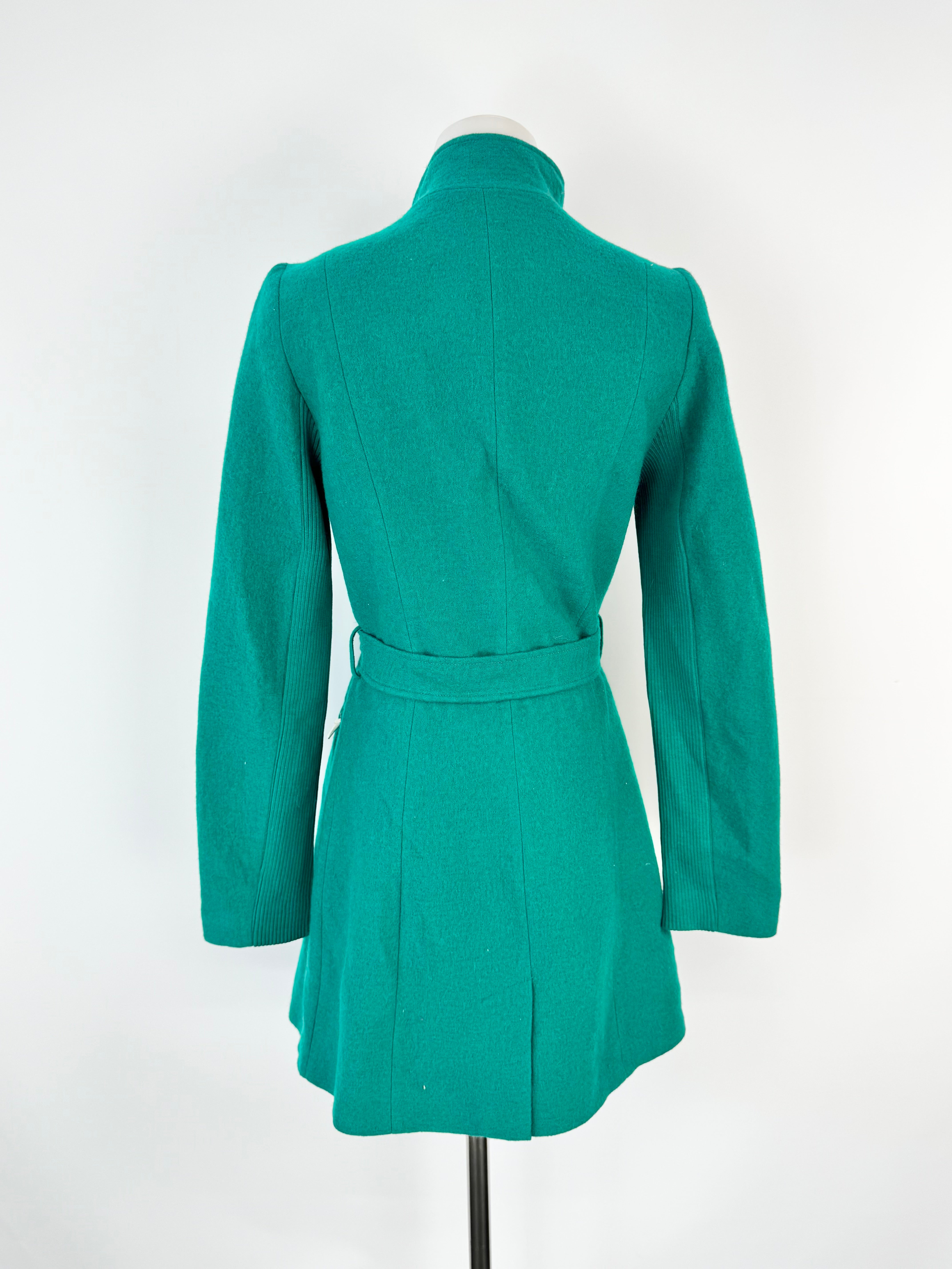 Marcs Belted Jewel Tone Green Wool Coat NWT - AU6