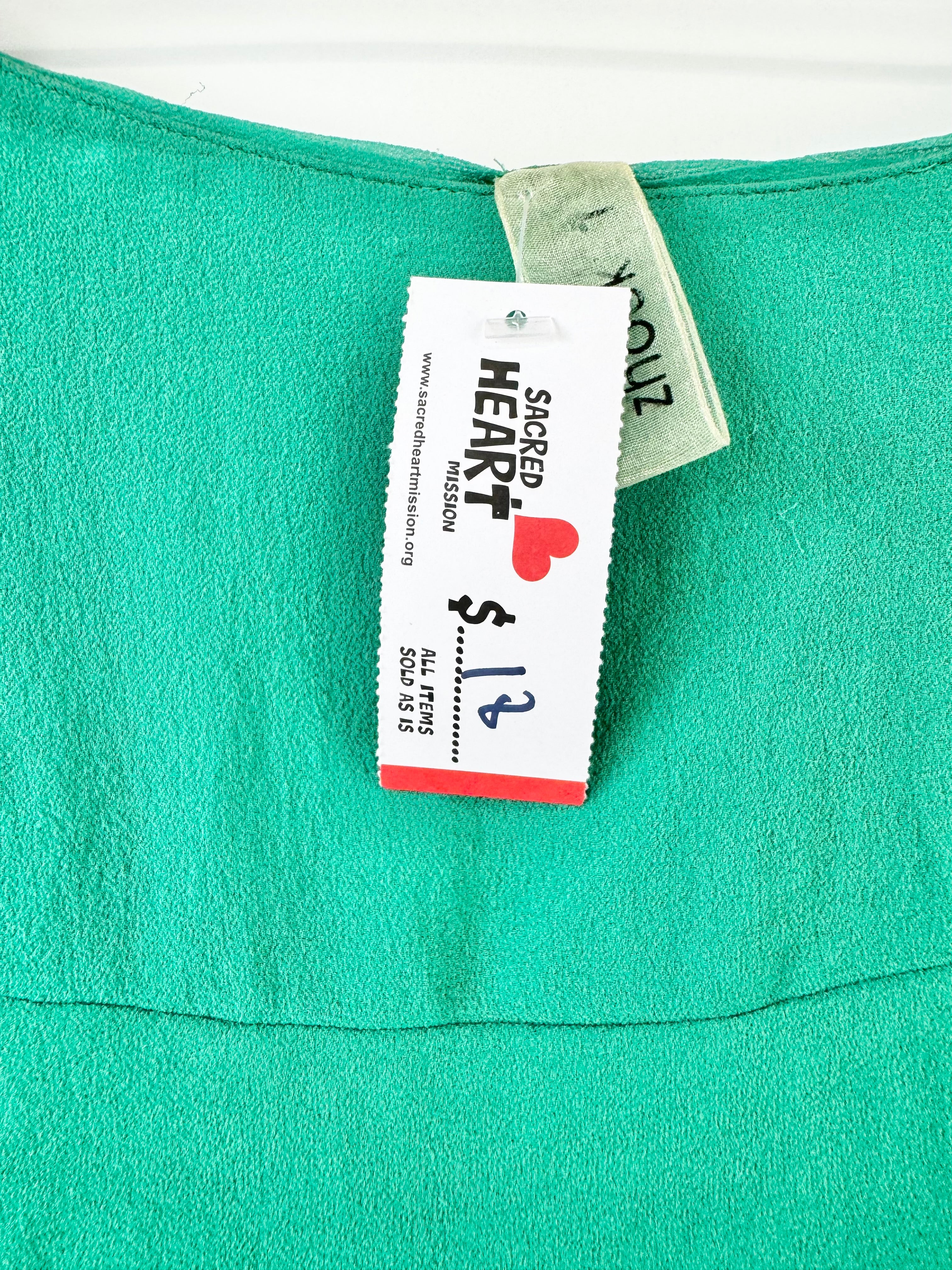 ZHOUK Jade Y2K Chiffon Asymmetrical Mini Skirt - AU8