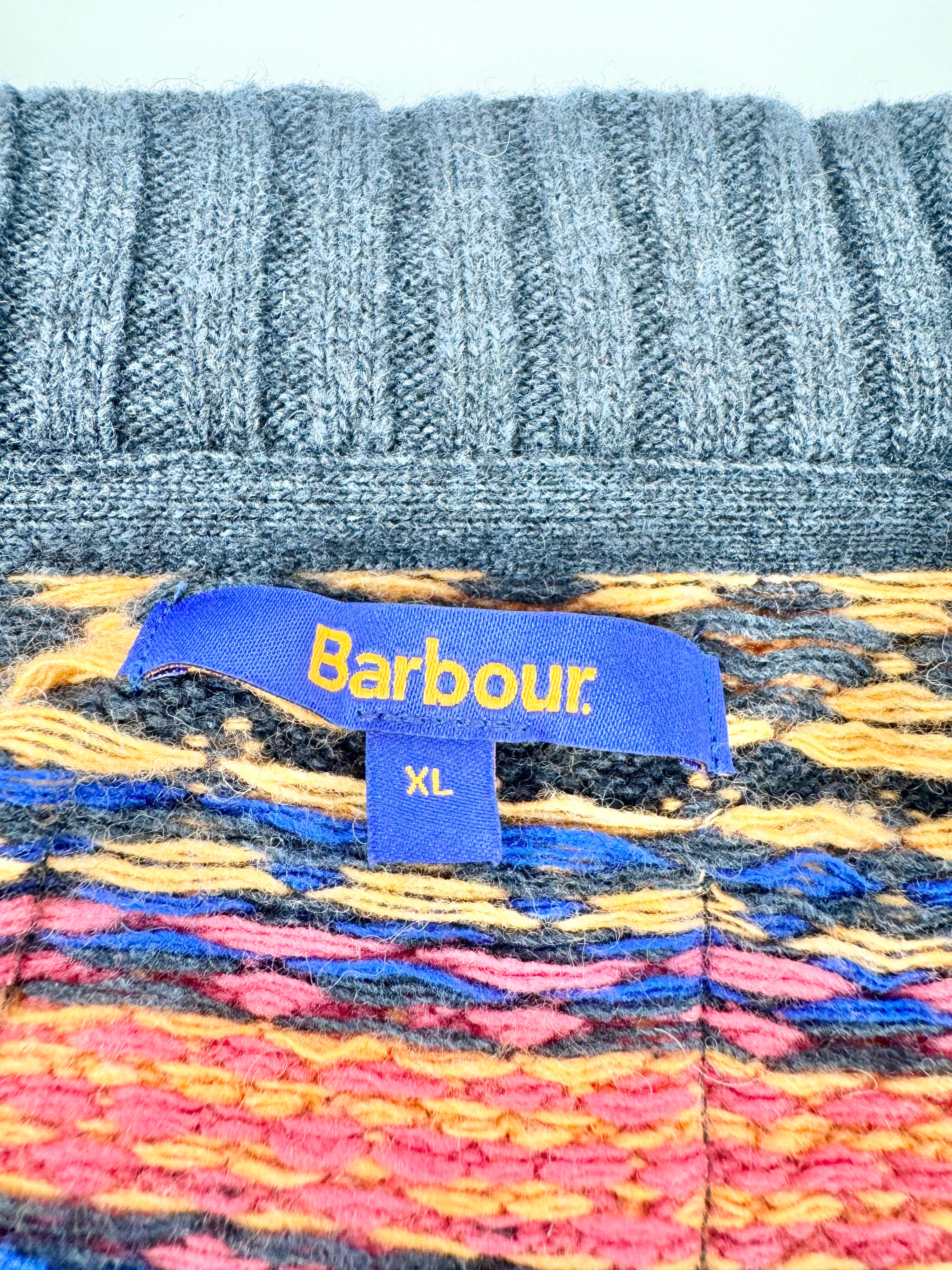 Barbour x Asos Multipattern 'Fair Isle' Cardigan - XL