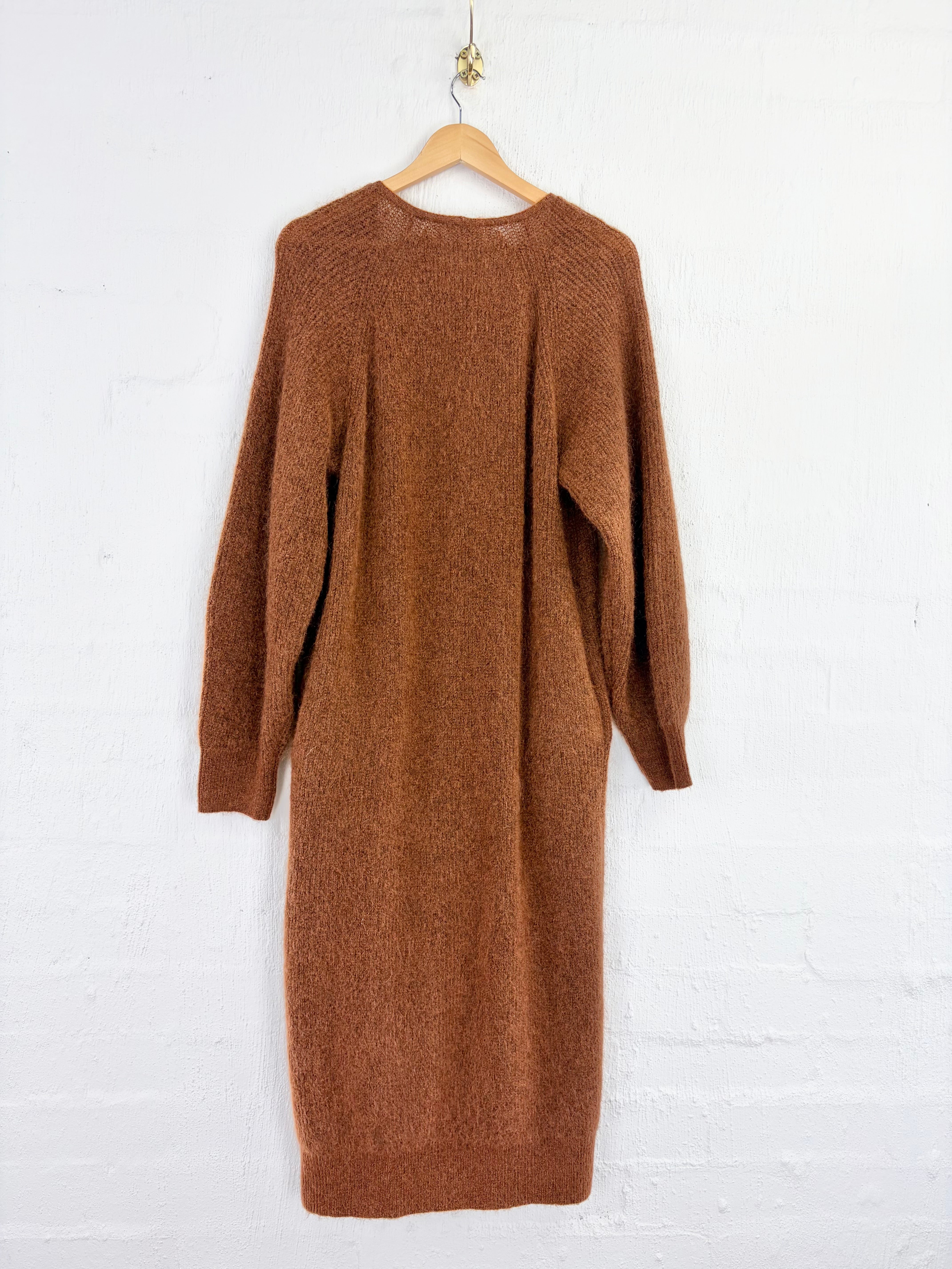 By Malene Birger Mohair Blend Rust 'Cyrus' Maxi Cardigan - AU8/10