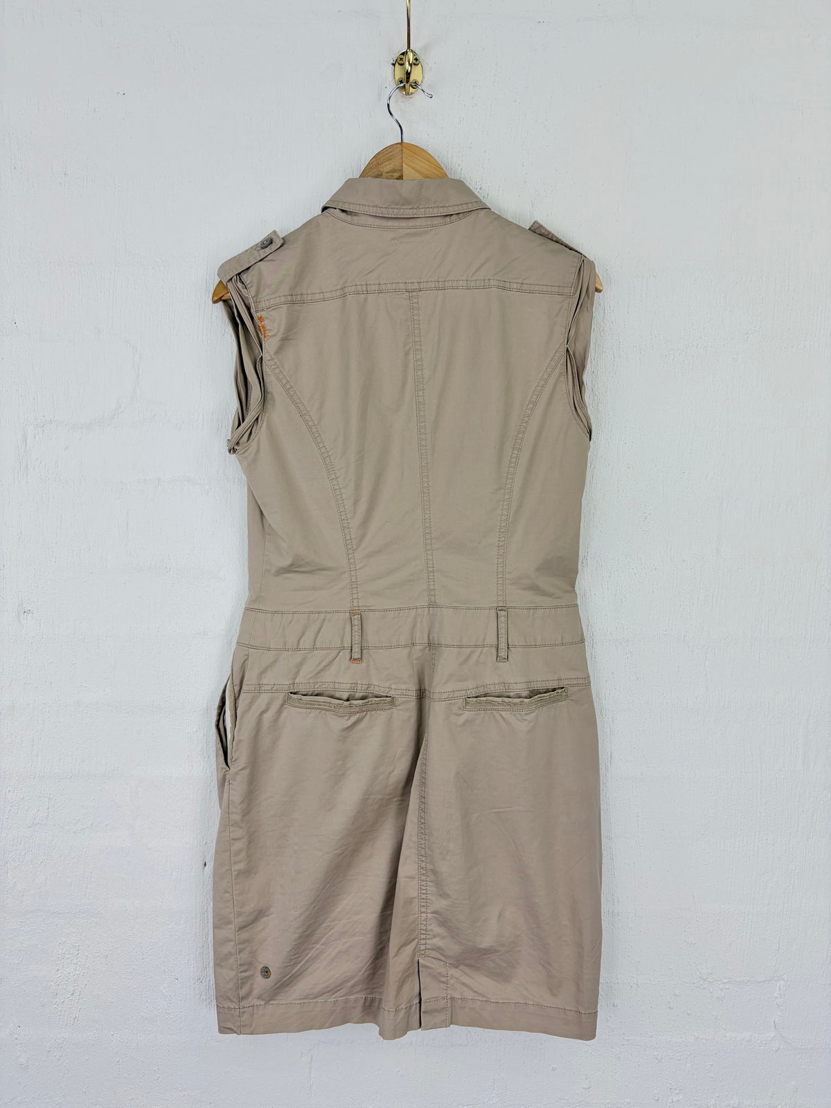 Boss Orange Hugo Boss Y2K Taupe Utility Dress - AU10