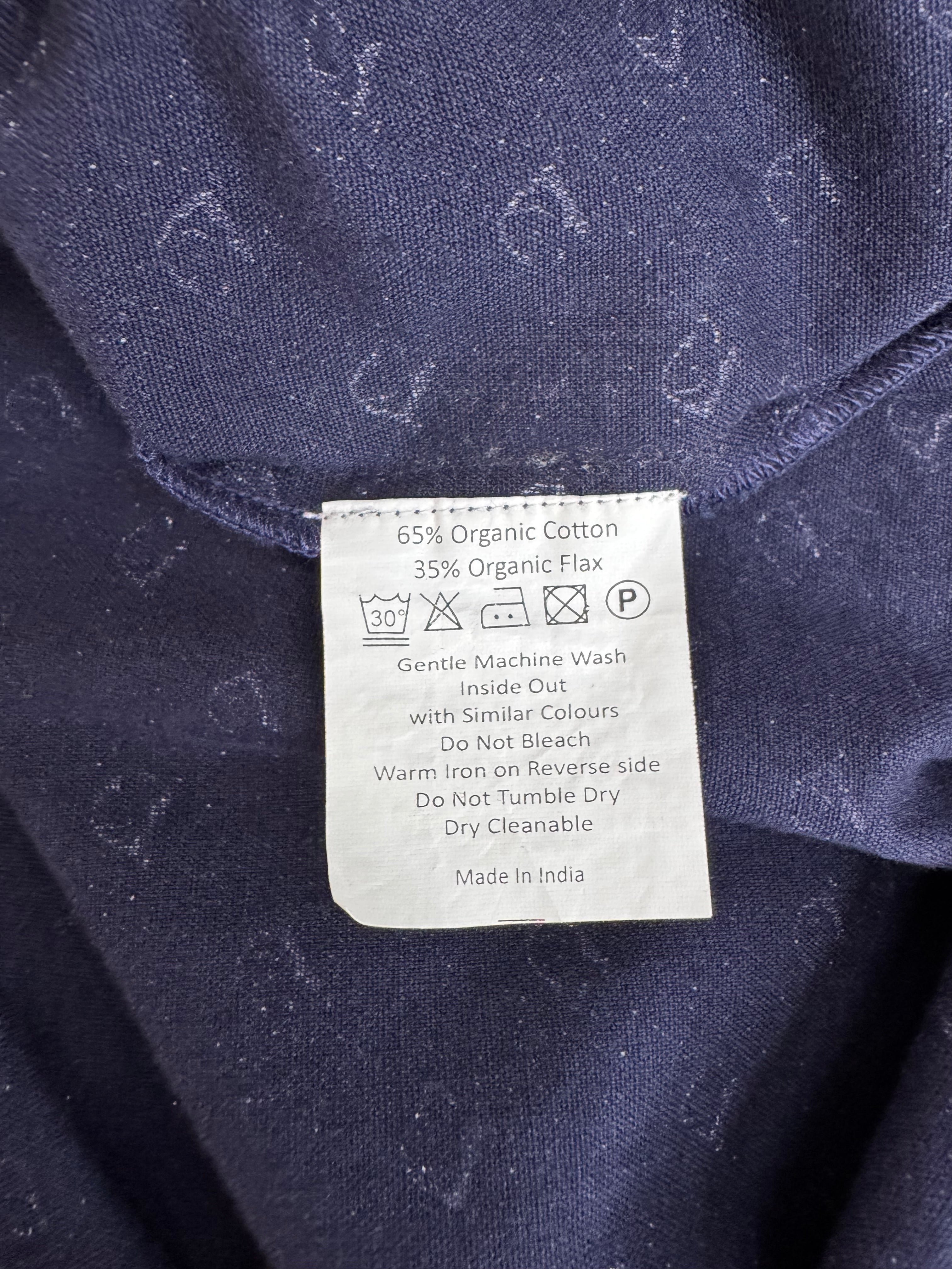 Lazybones Blue Hound Patterned Cotton & Flex Blend Chemise - AU12/14