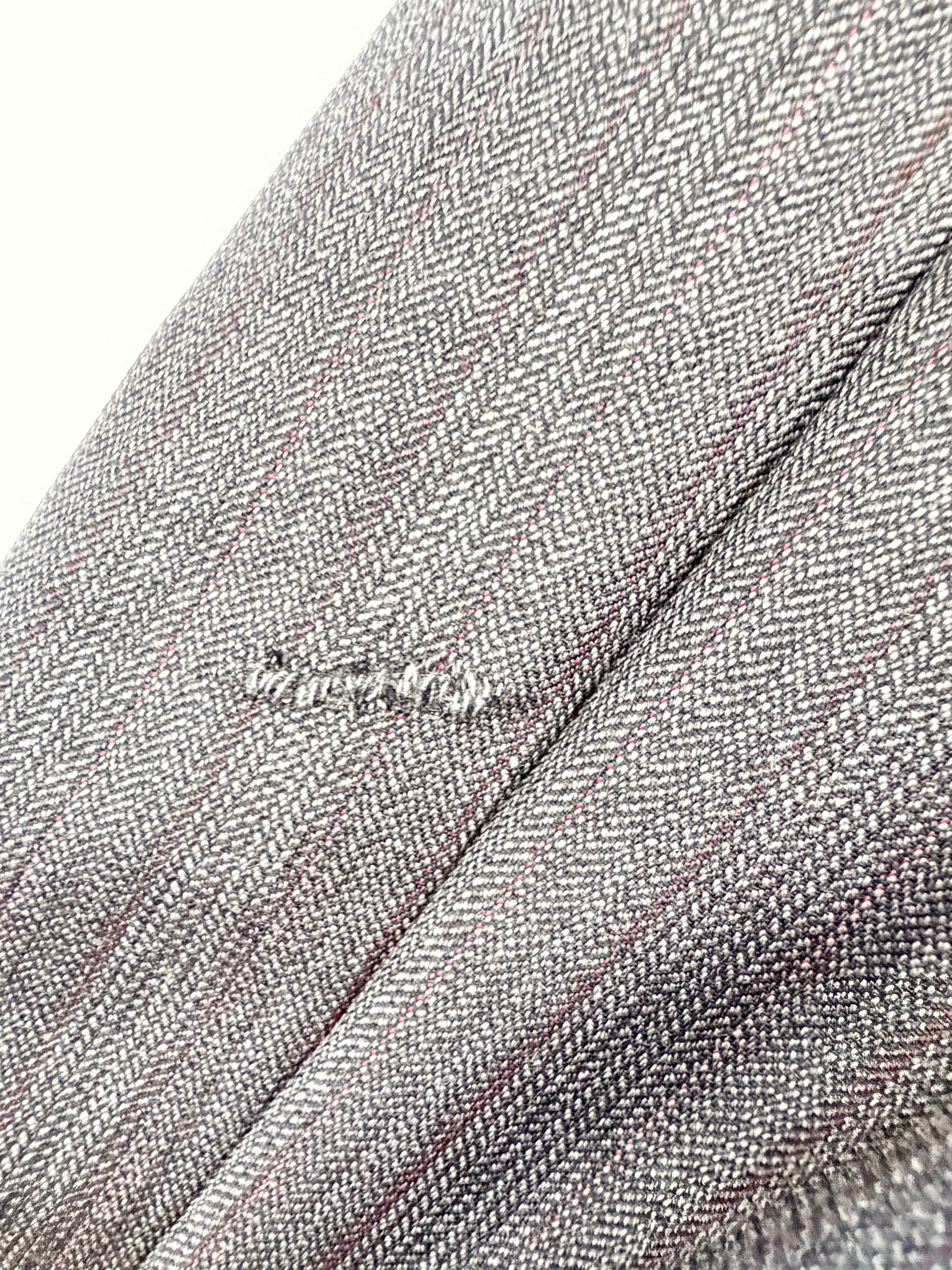 Dolce & Gabbana Charcoal Herringbone Patterned ‘Martini’ Blazer - L