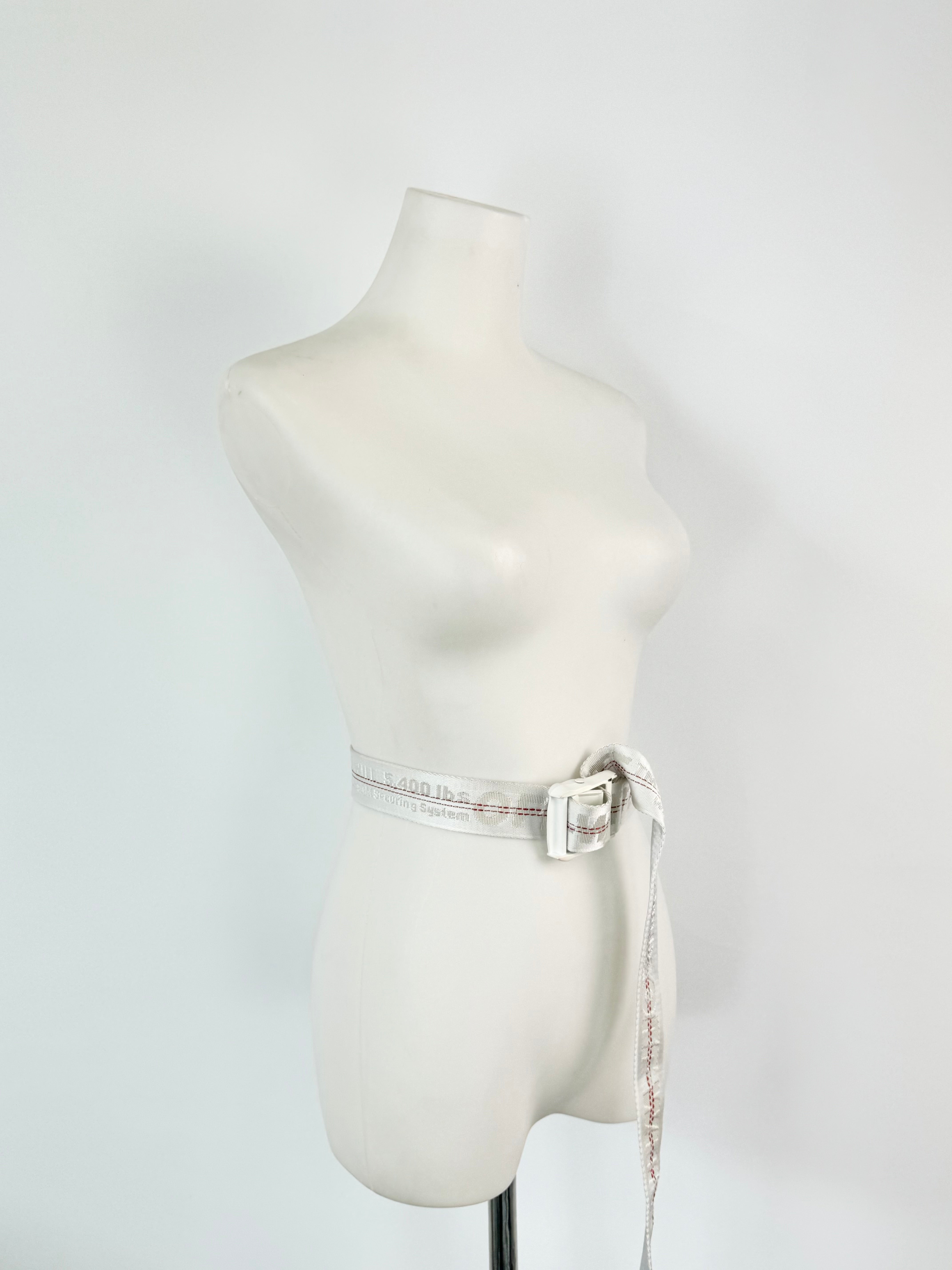 Off-White White & Red Industrial XL Belt