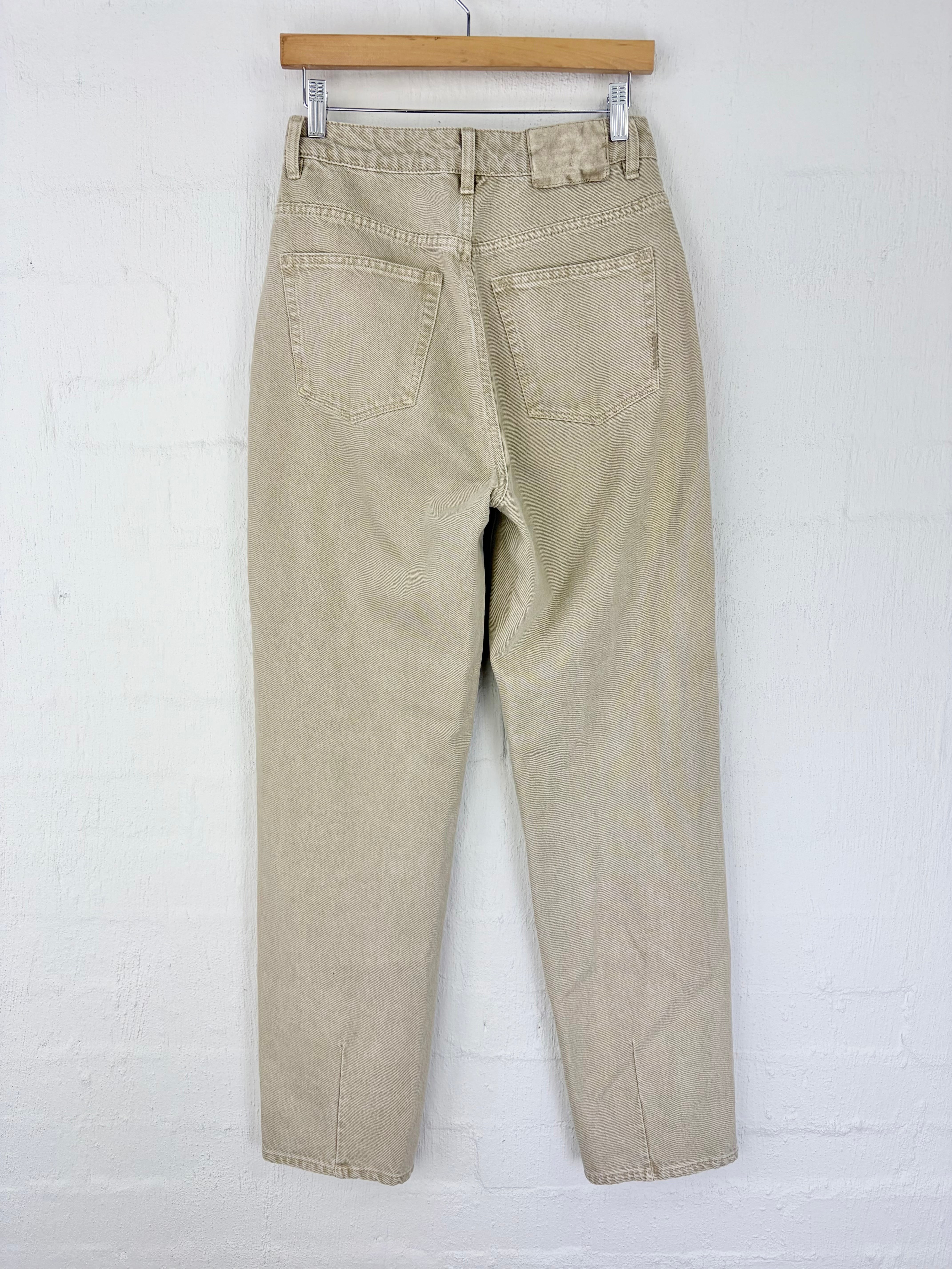 NEUW Oatmeal High Waist Straight Leg Jean - AU8