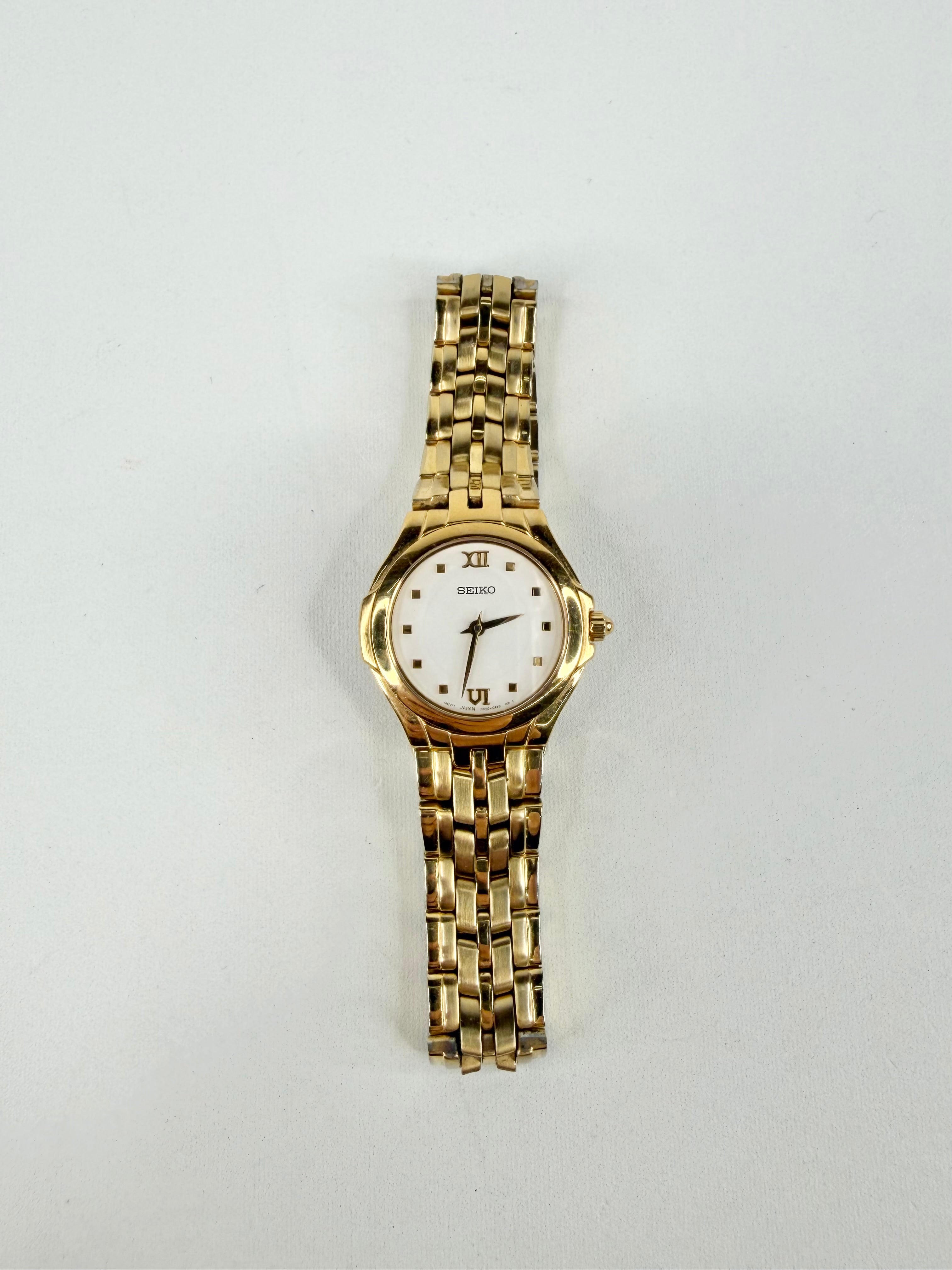 Vintage Seiko 7N00 Gold Tone Quartz Watch