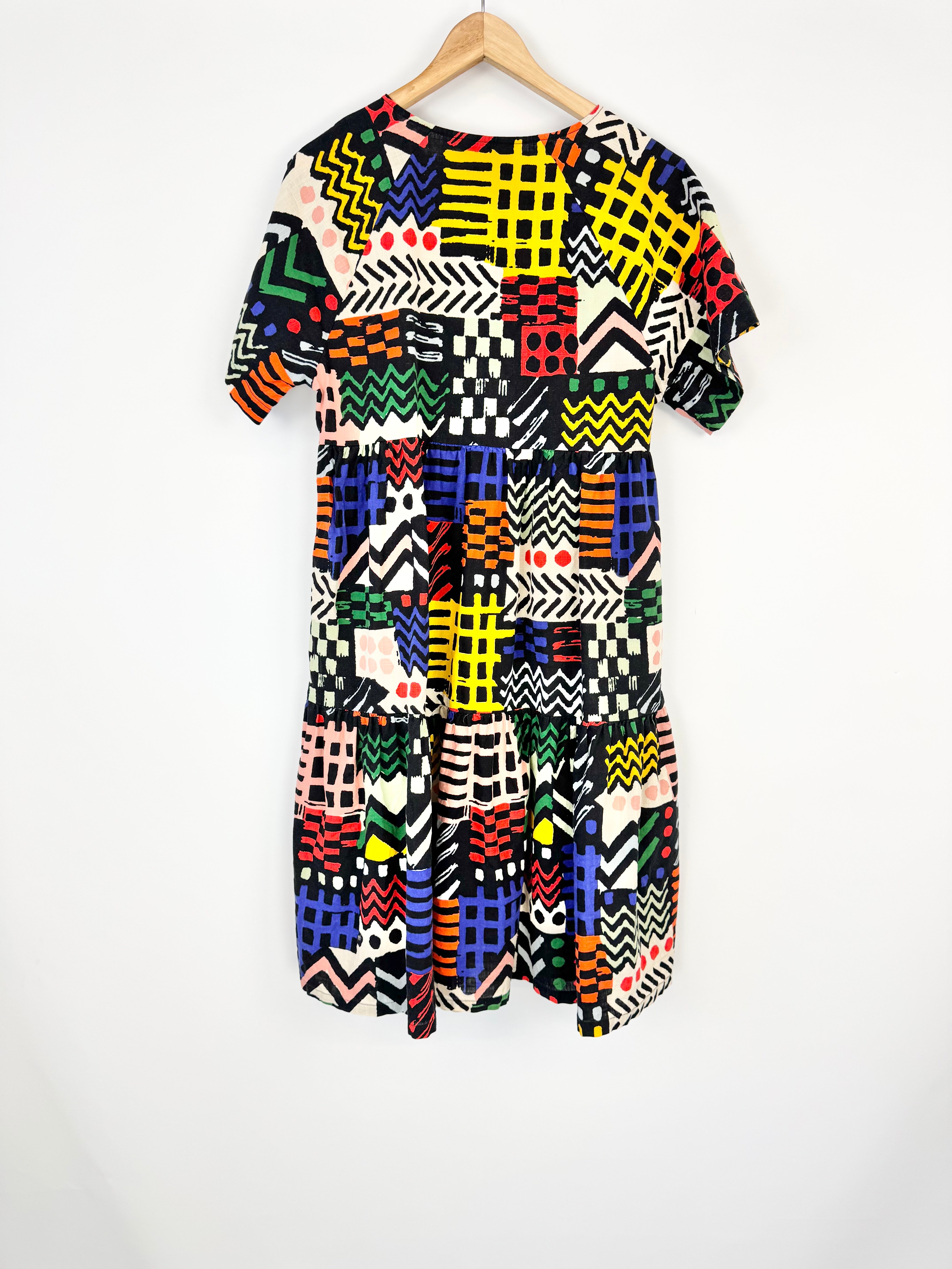 Gorman Organic Pattern Clash Dress - AU8/10