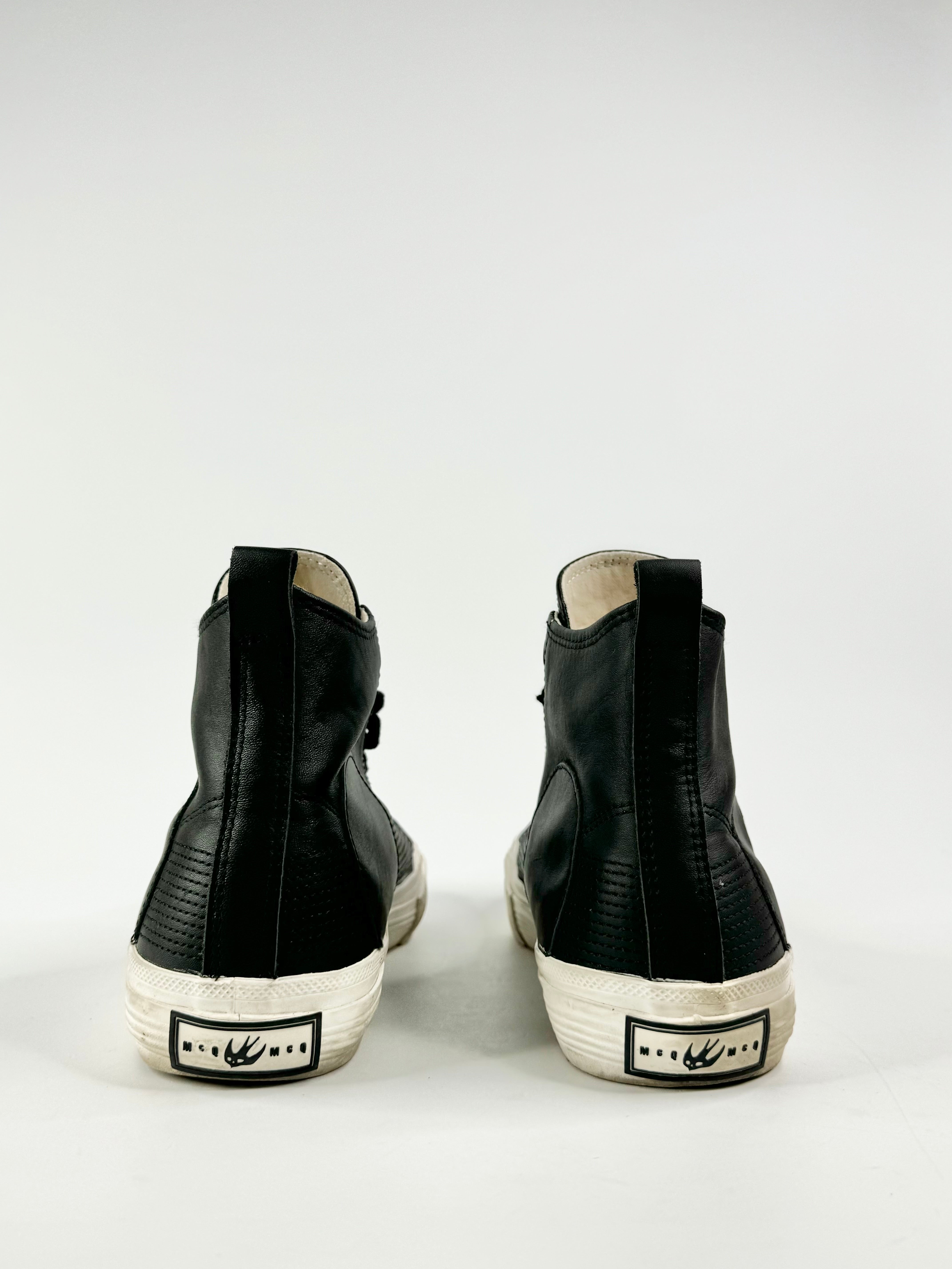 McQ Black High Top Sneakers - EU42