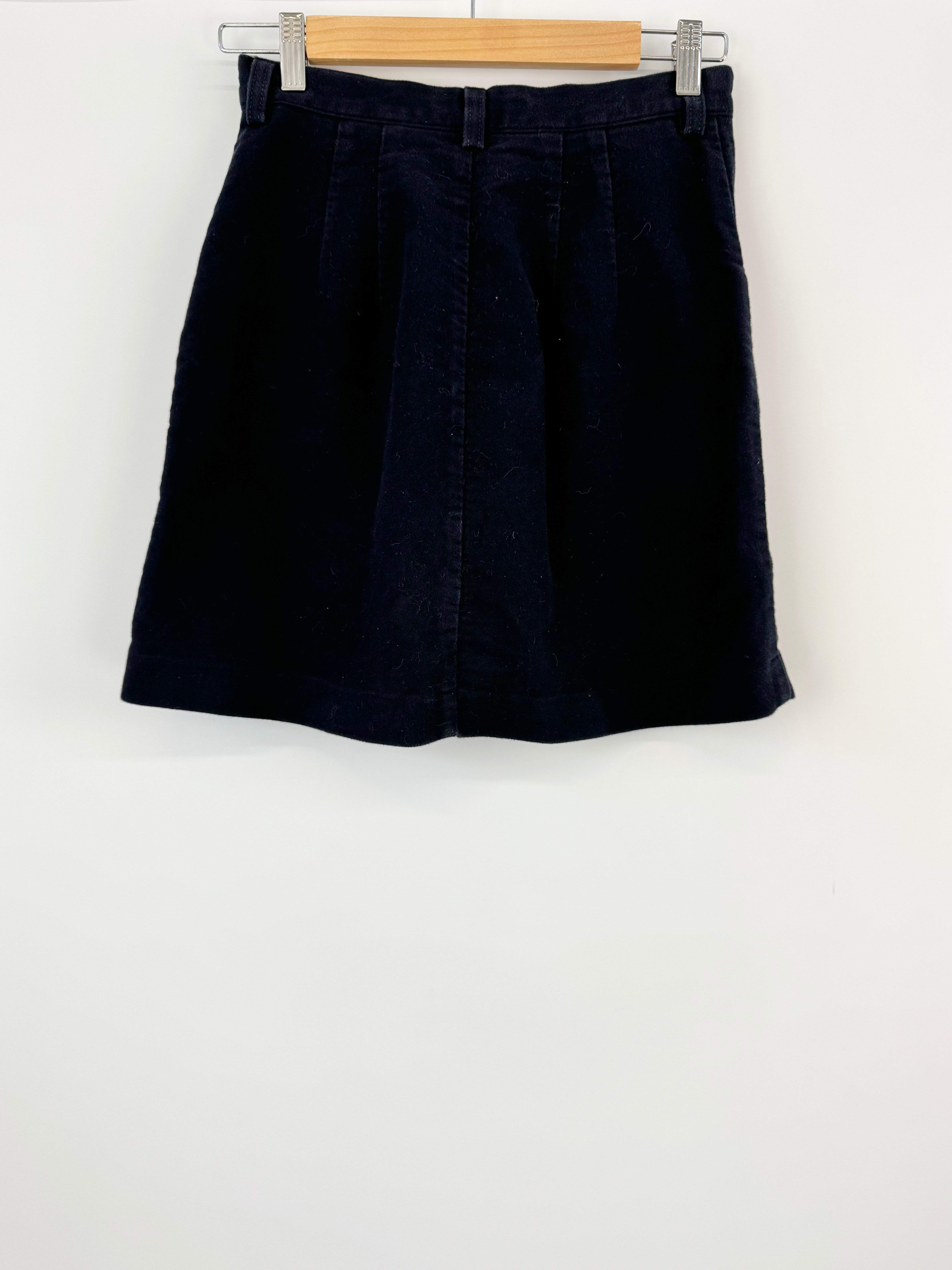 R.M. Williams Dark Blue Buttoned Mini Skirt - AU10