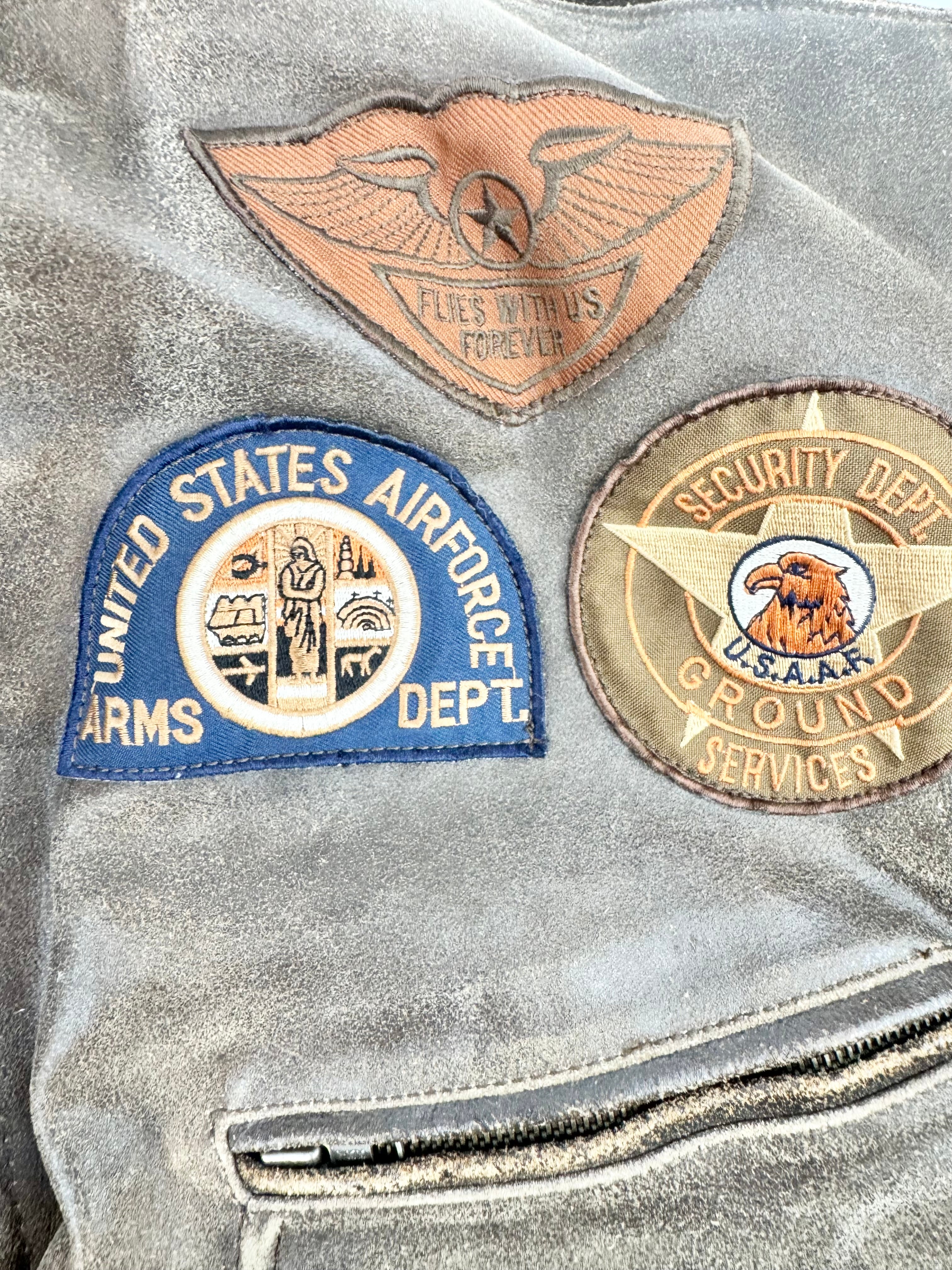 Vintage USA Bencat Leather Bomber Jacket - XL