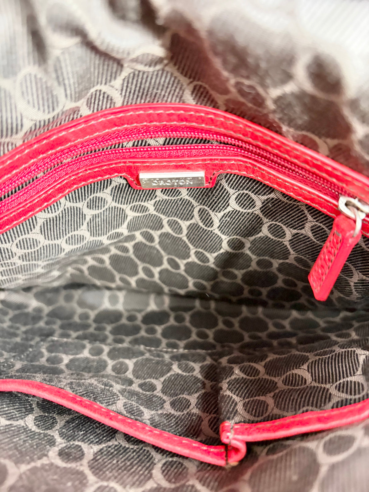 Oroton Muted Red Cross Body Bag