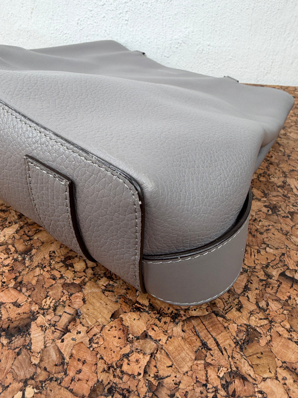 Modalu England Dove Grey Leather Shoulder Bag