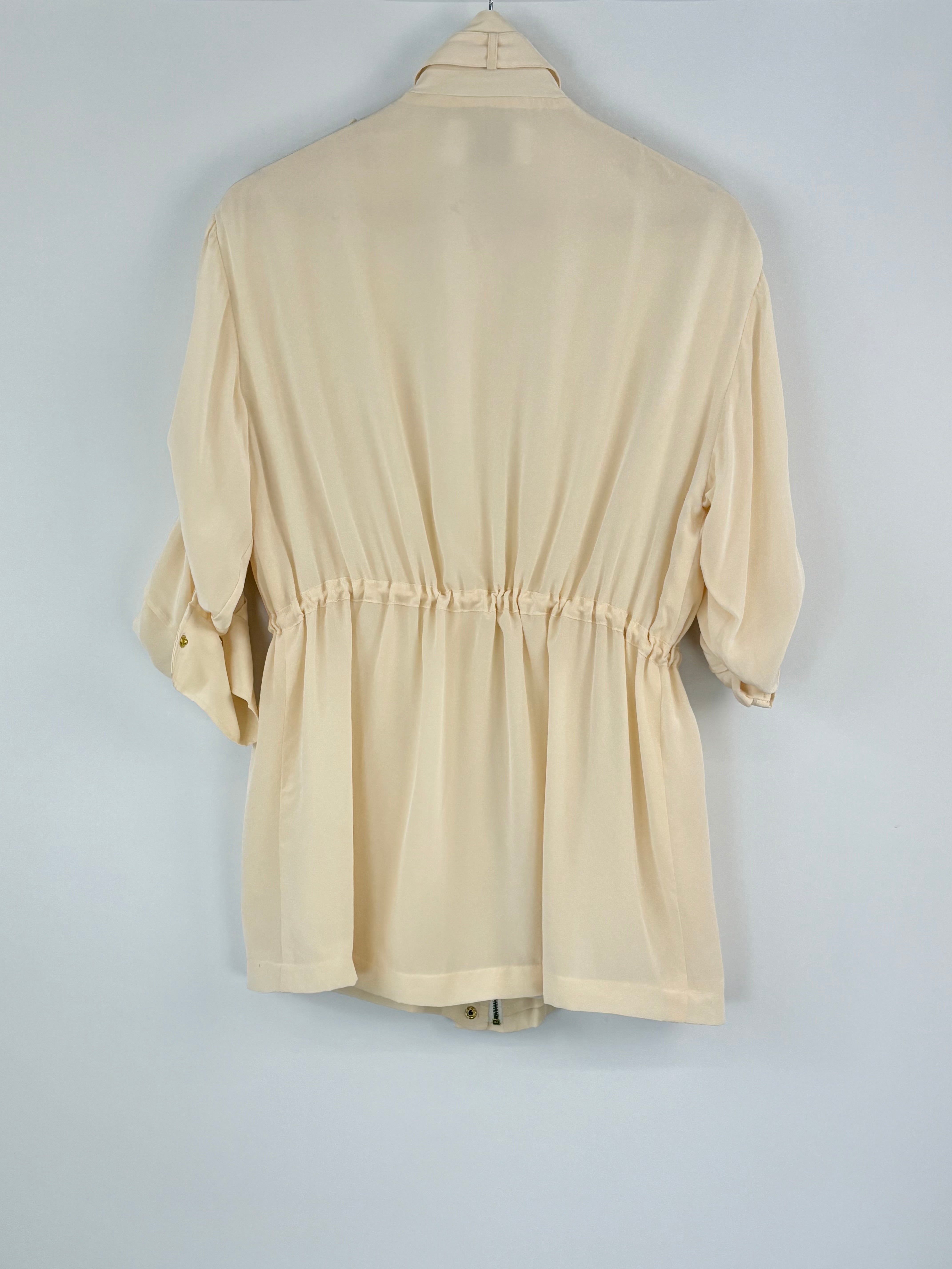Zimmermann Off-White Silk Utility Style Jacket - AU6/8