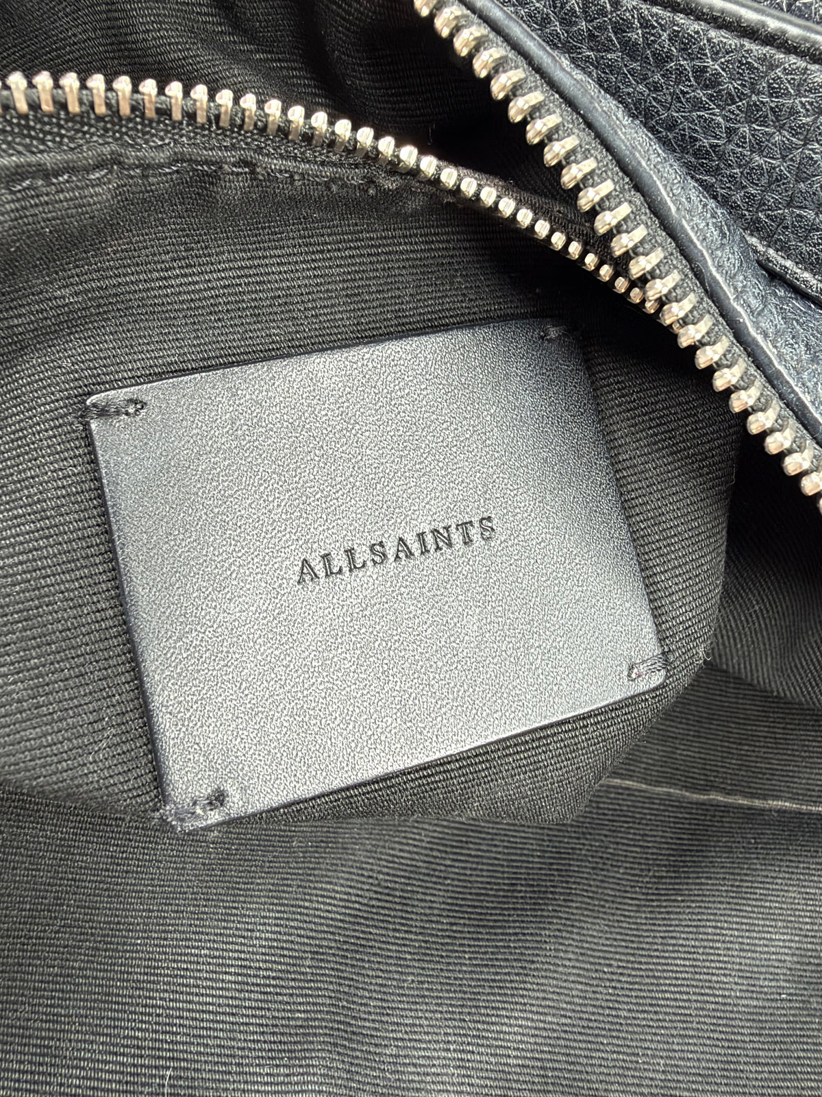 All Saints Black 'Kita' Convertible Leather Backpack