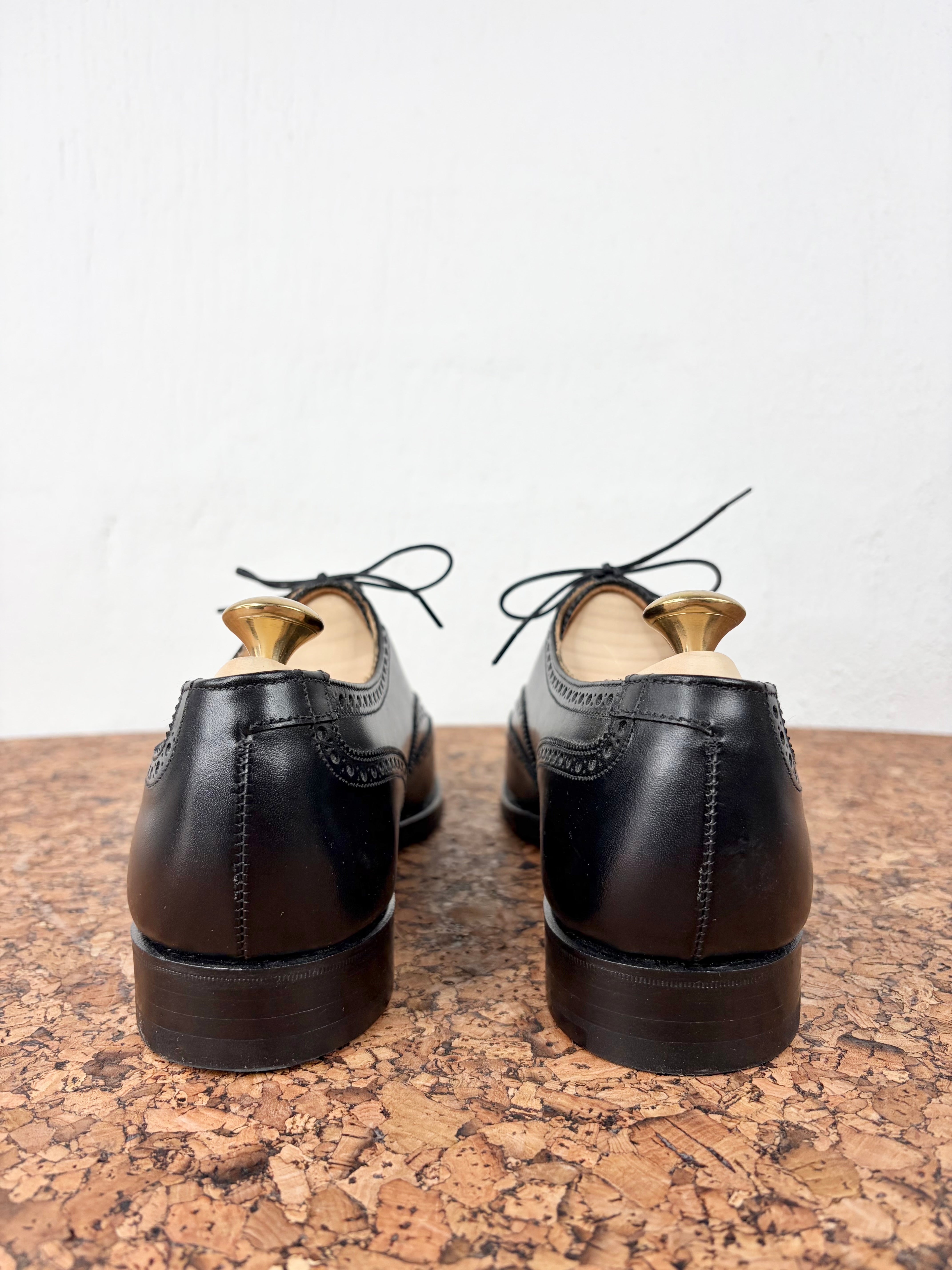 Crockett & Jones Black 'Finsbury' Black Calf Oxfords NWT - EU43.5