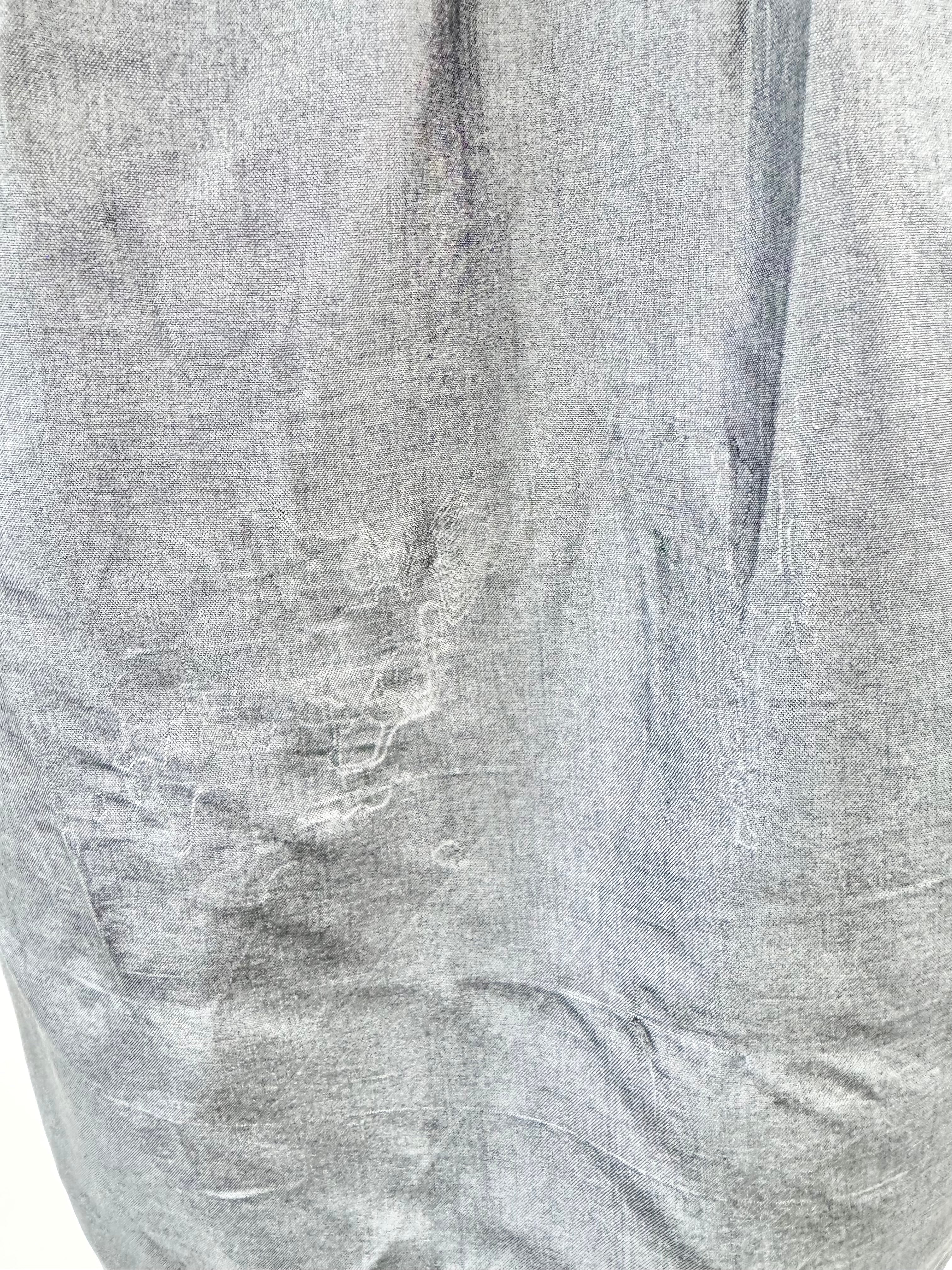 Spijkers En Spijkers Grey Silk Dress - AU12