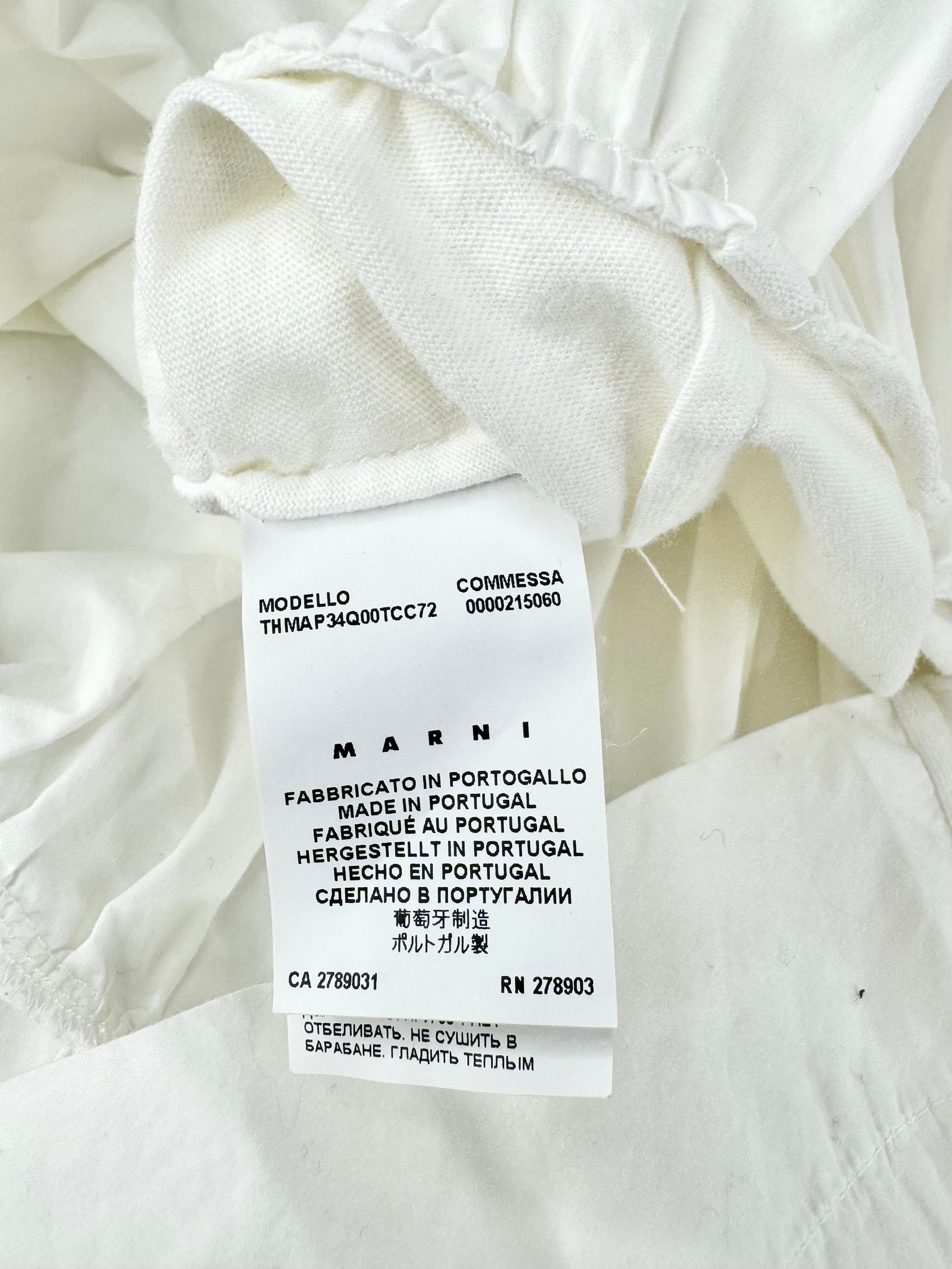 Marni White Tiered Panel 'Commessa' Vest - AU10