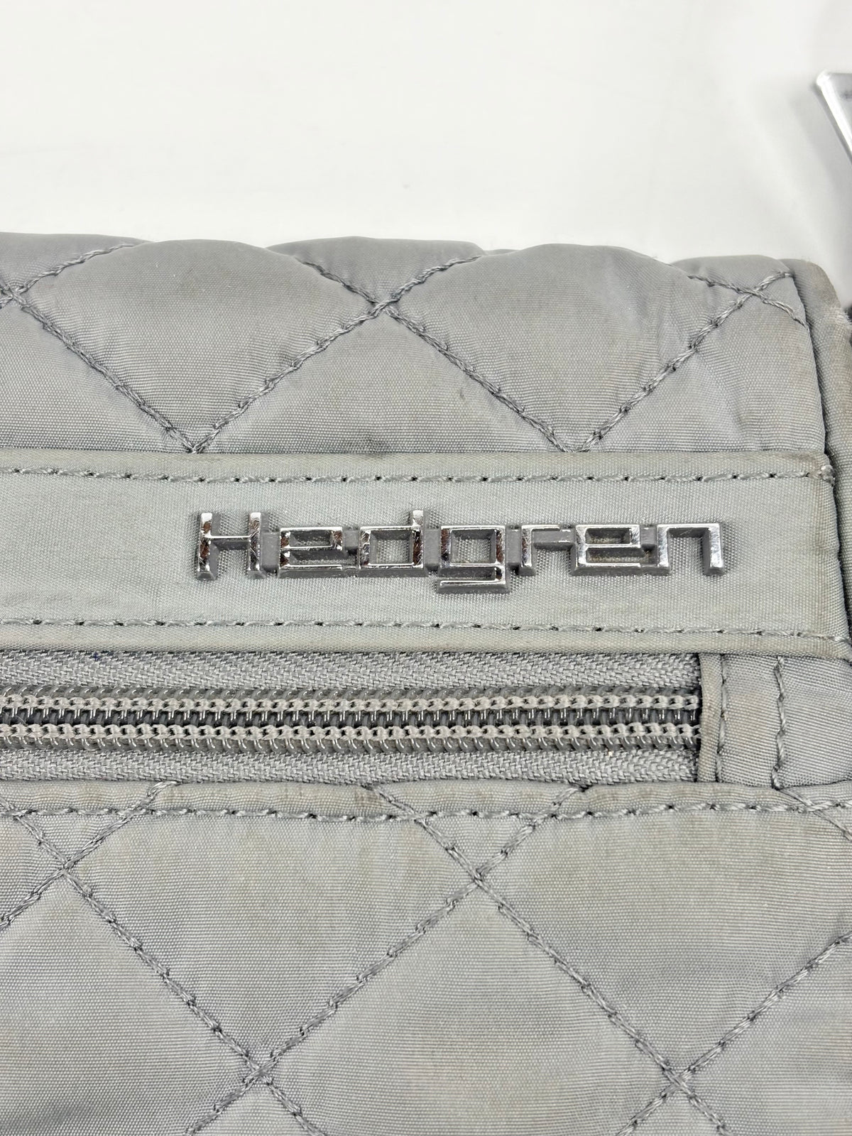 Hedgren Grey Quilted Crossbody Bag