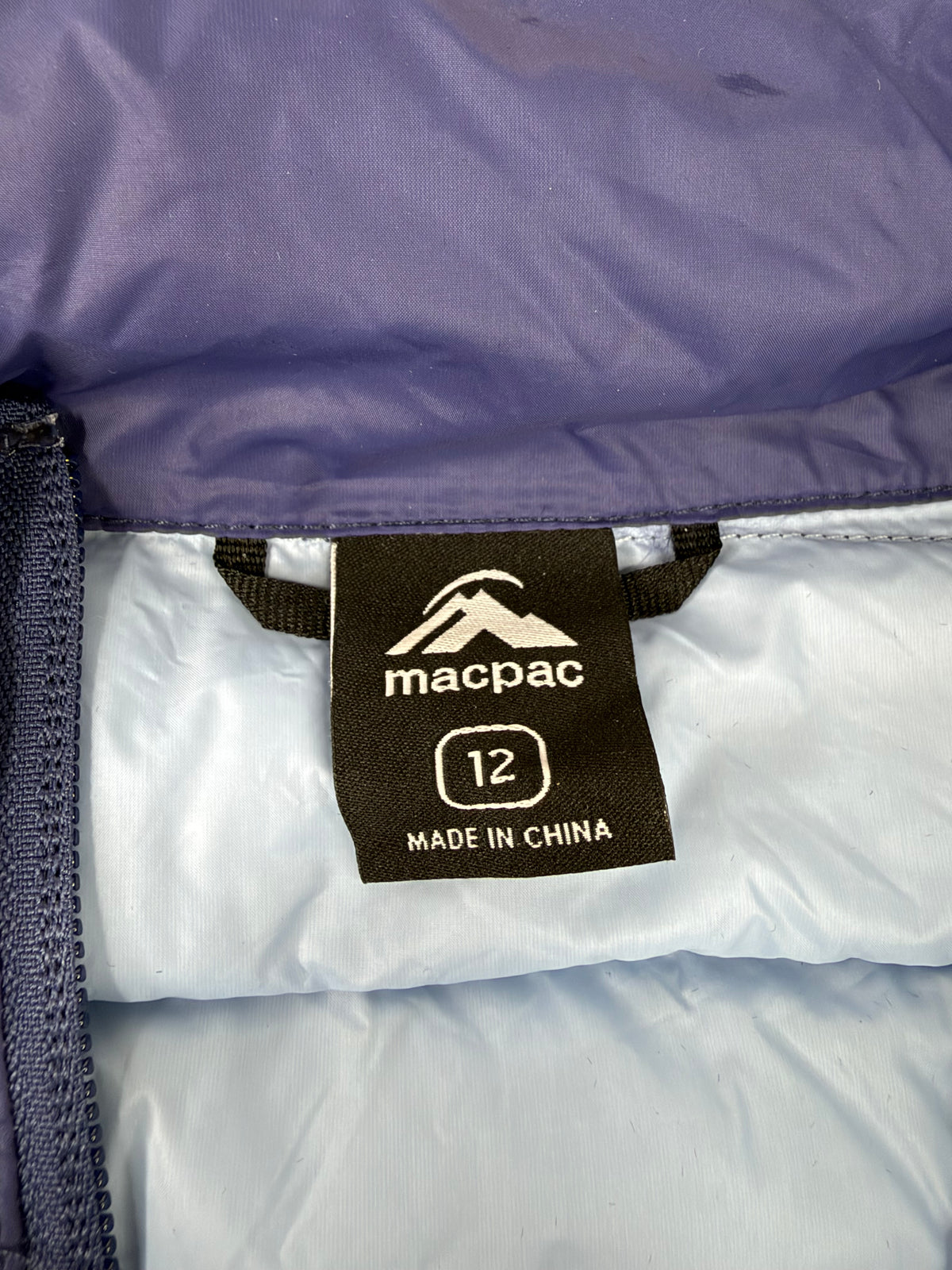 Macpac Indigo Blue 'Uber light' Insulated Vest - AU12