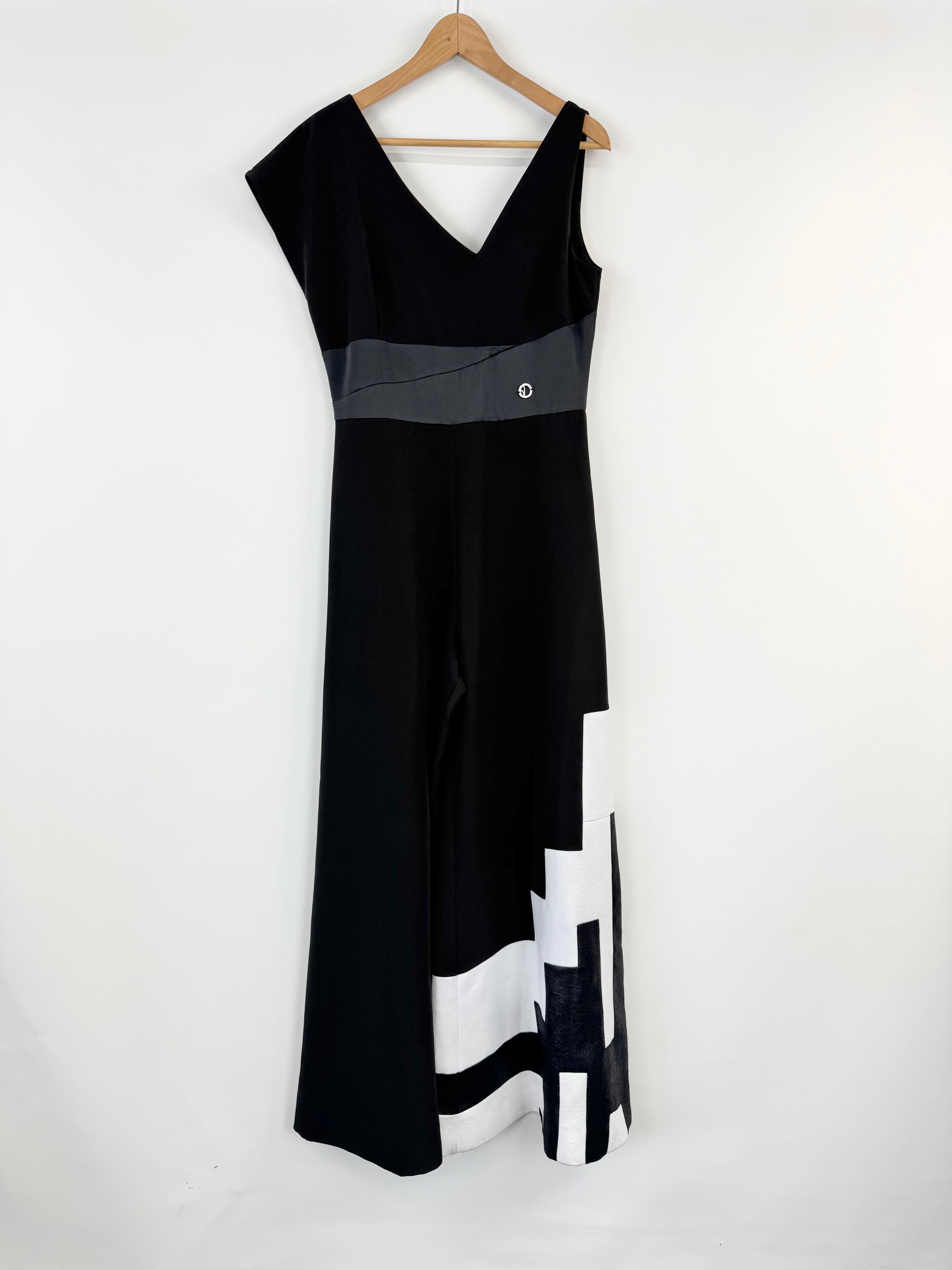 V by Paris Valtadoros Black & White Jumpsuit - AU10