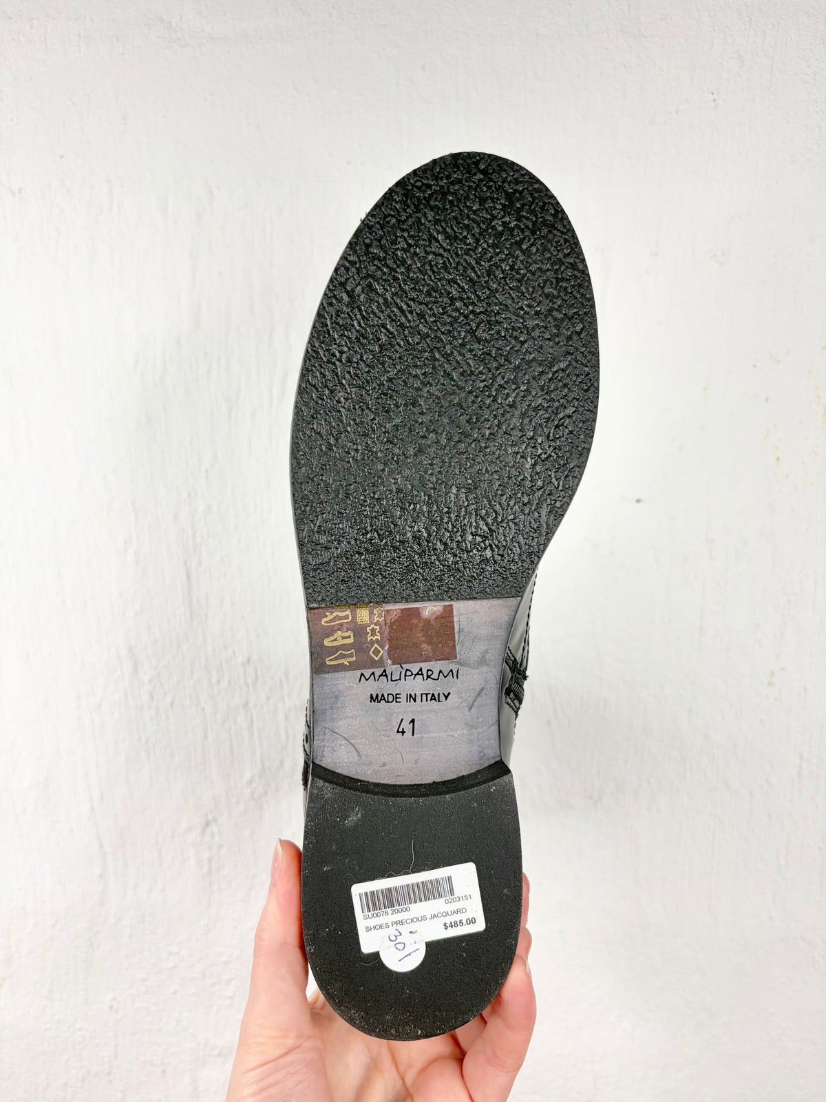 Maliparmi Black Leather & Fabric ‘Precious’ Jacquard Boots - EU41