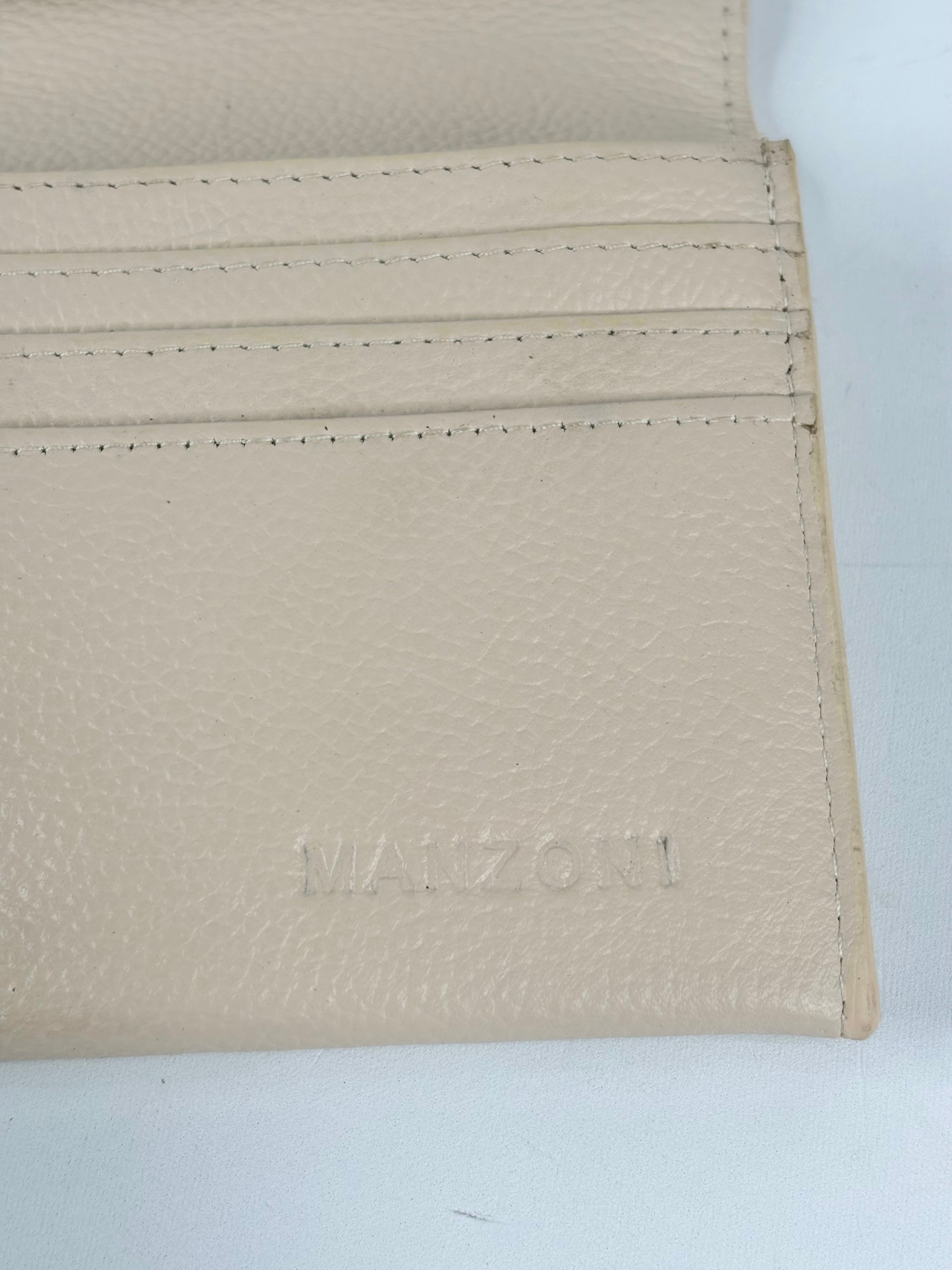 Manzoni Creamy Grained Leather Wallet