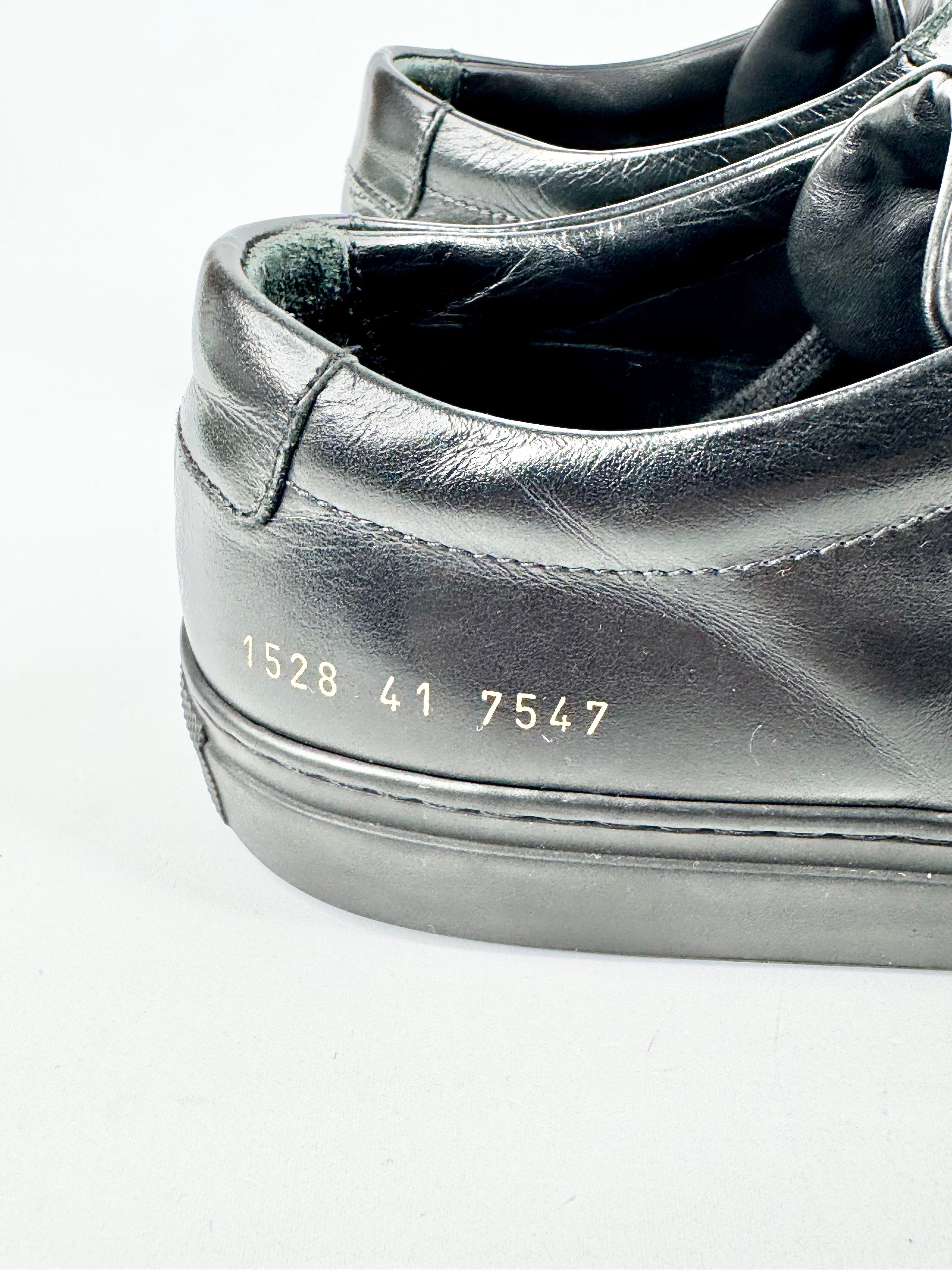 Common Projects 'Achilles' Black Low Sneaker - EU41