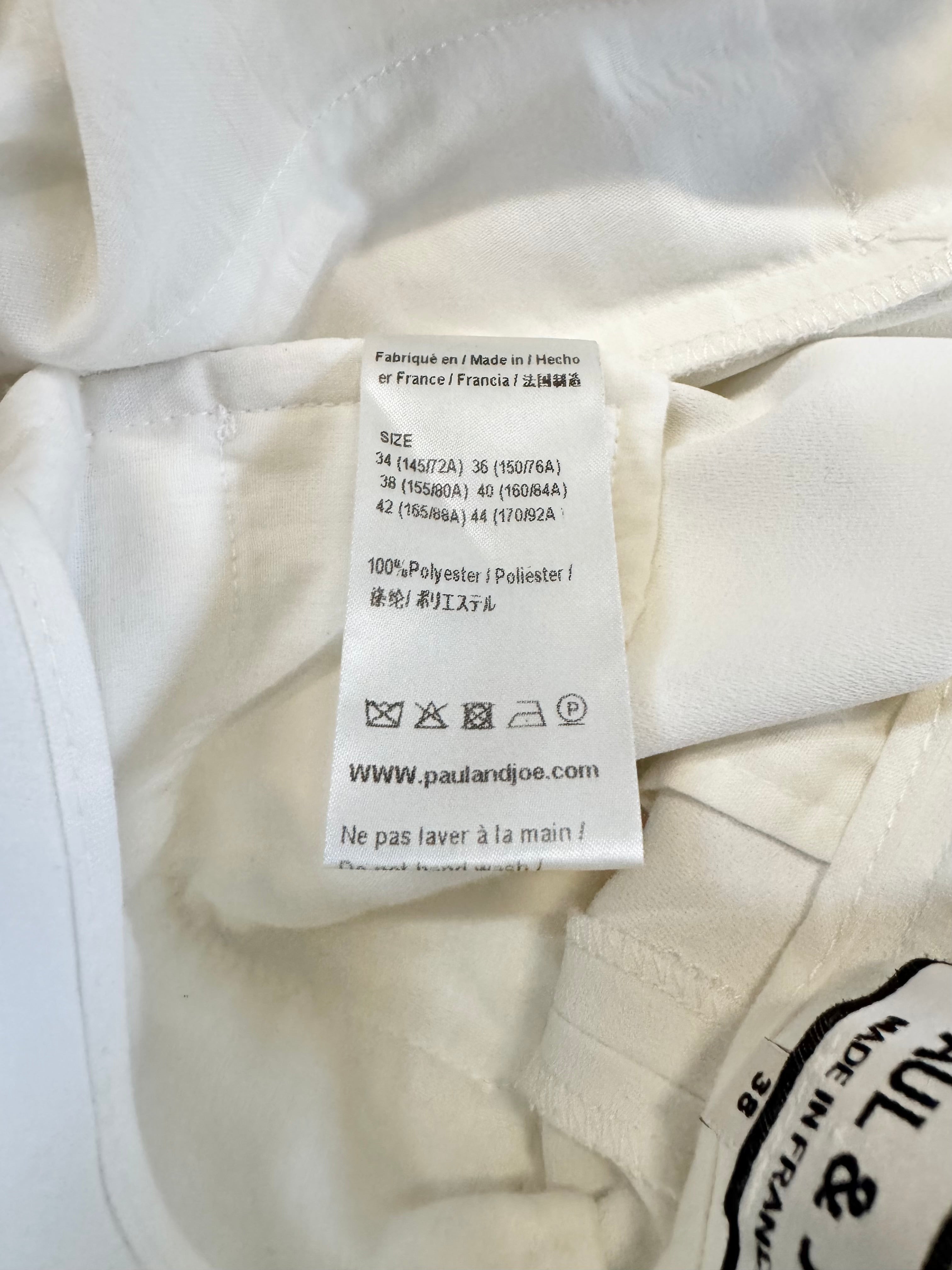 Paul & Joe White Creased High Rise Slacks - AU10