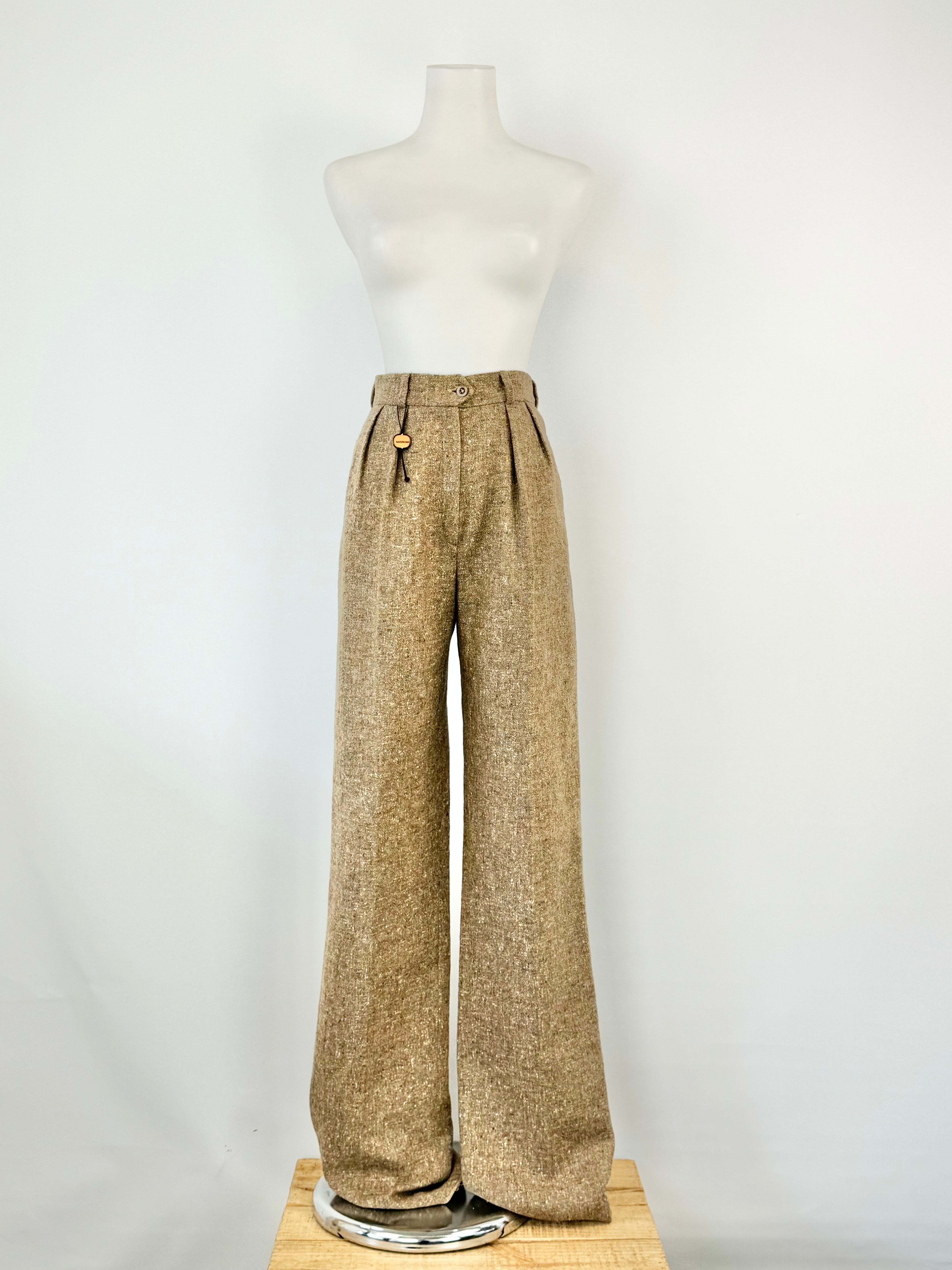 Missioni Tweed Wide Leg Slacks NWT - AU8