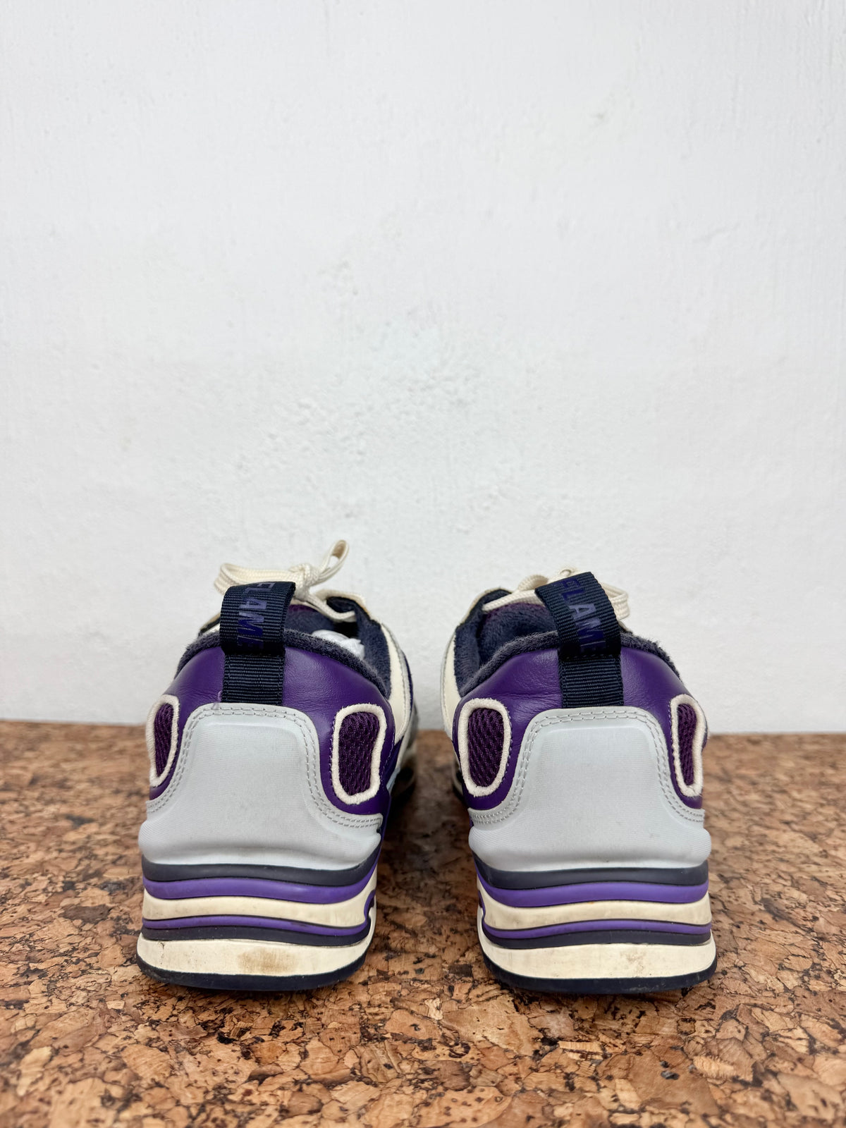 Sandro White & Violet & Periwinkle 'Flame' Sneakers - EU39