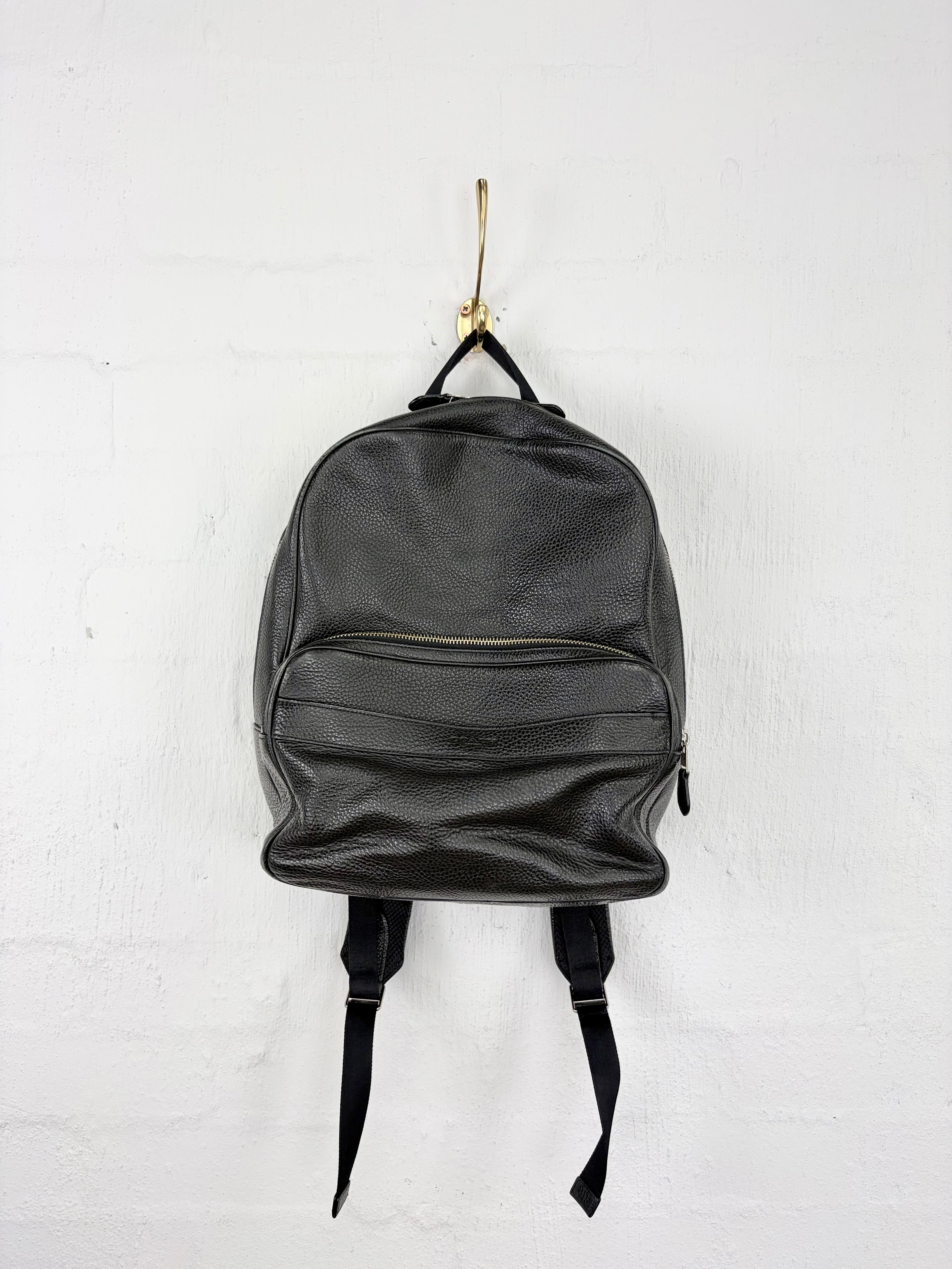 Coach 'Hamilton' Black Leather Backpack