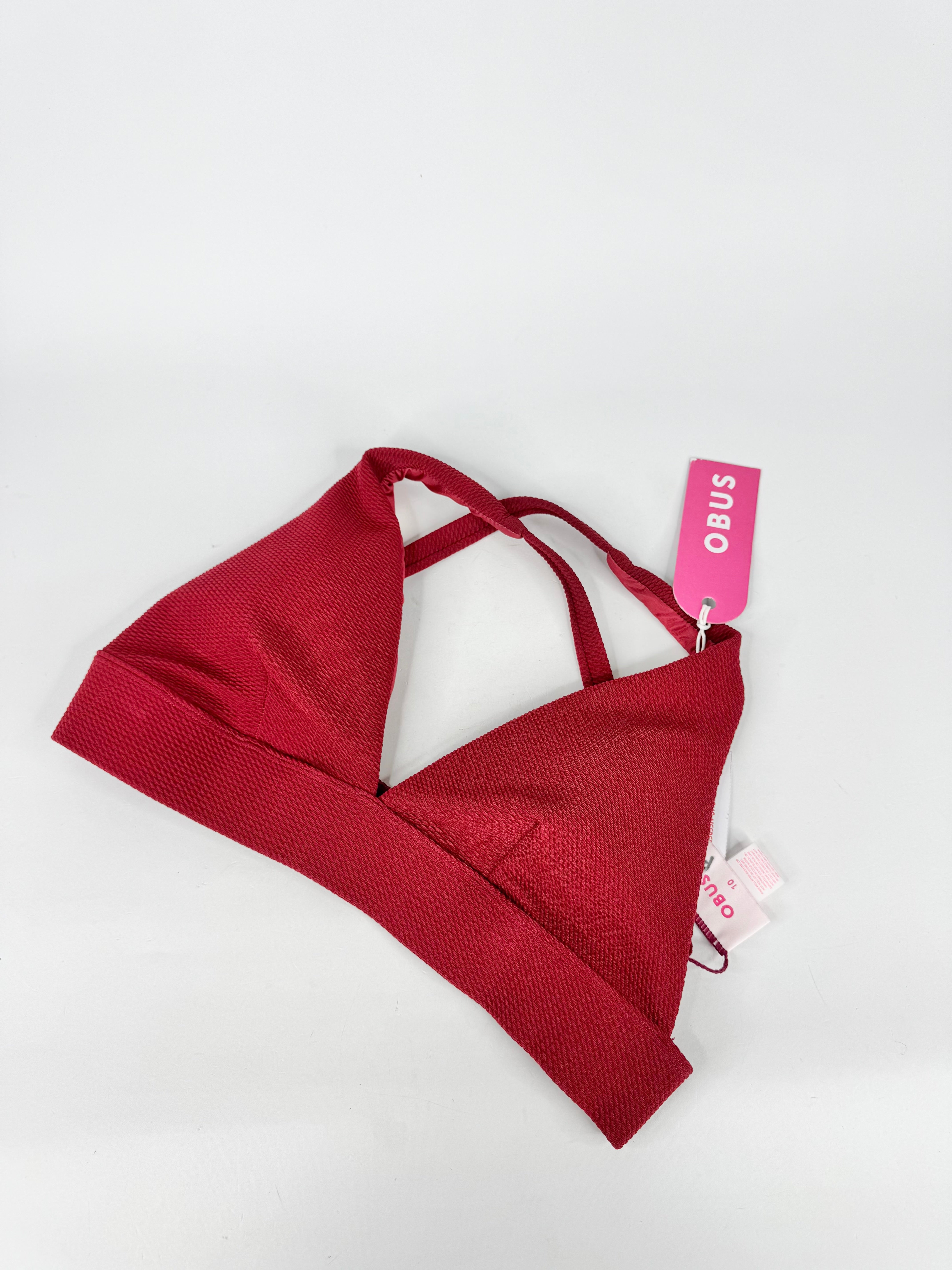 OBUS BIKINI TOP IN MAROON - AU10