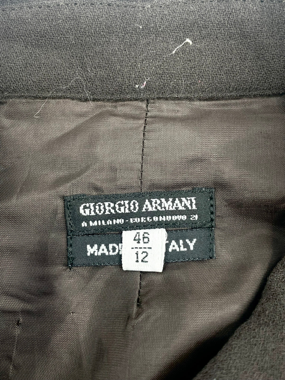 Vintage 80s Giorgio Armani Aubergine Wool 2pc Suit - AU10/12