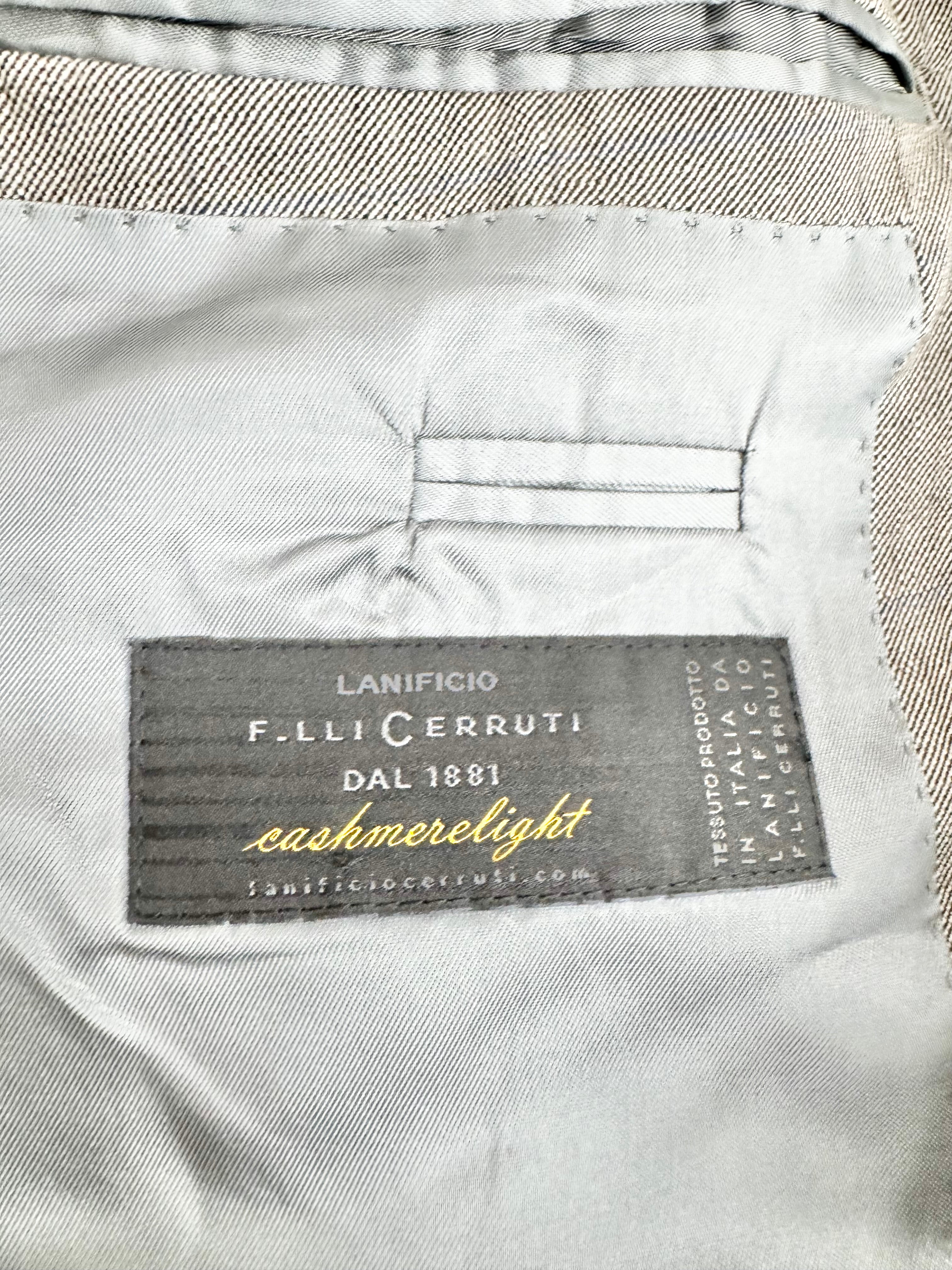 Lanificio F. LLi Cerruti Taupe Cashmere Blend Suit Jacket - 54R