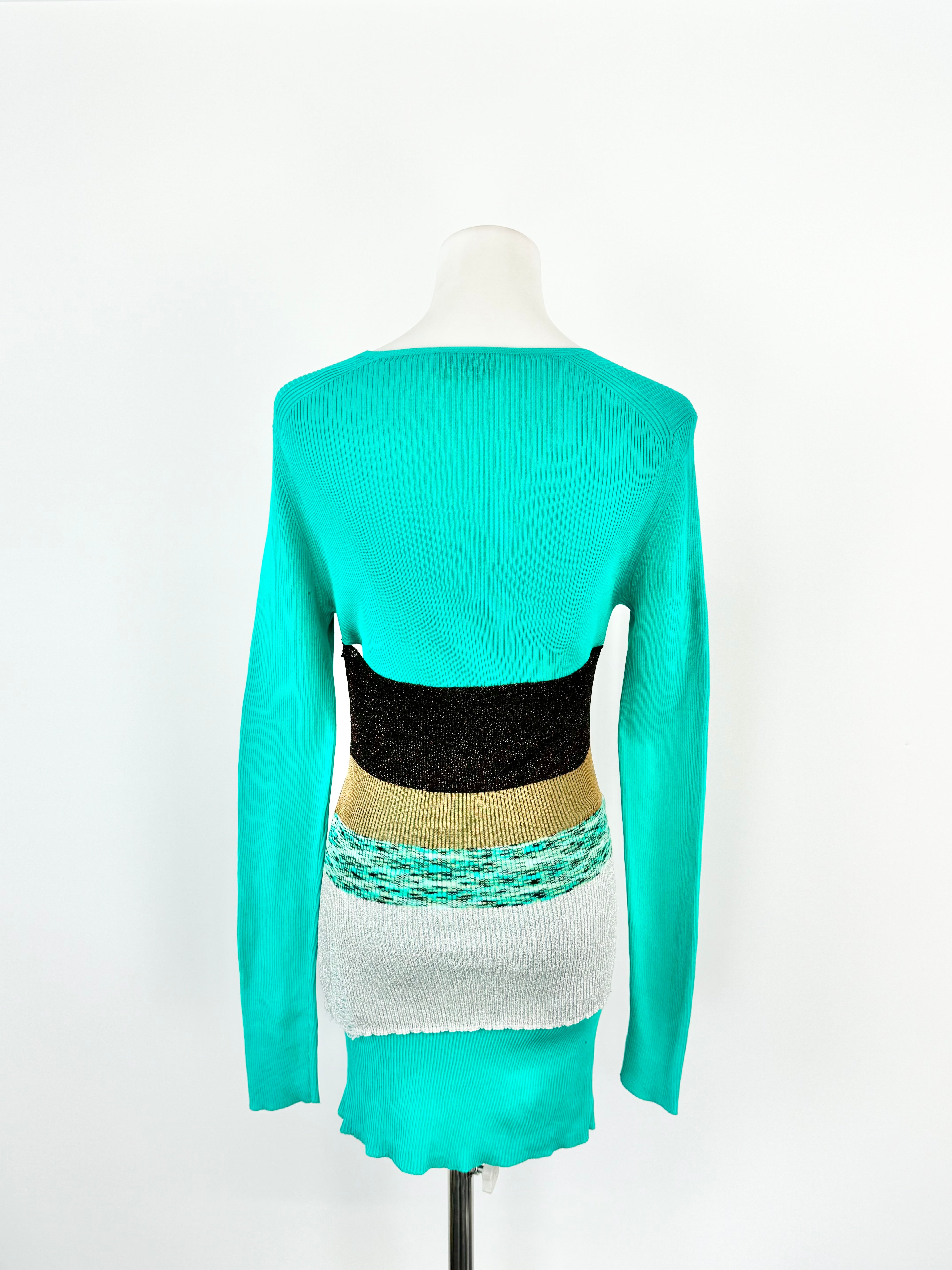 Missioni Teal Long Sleeve Top - AU10