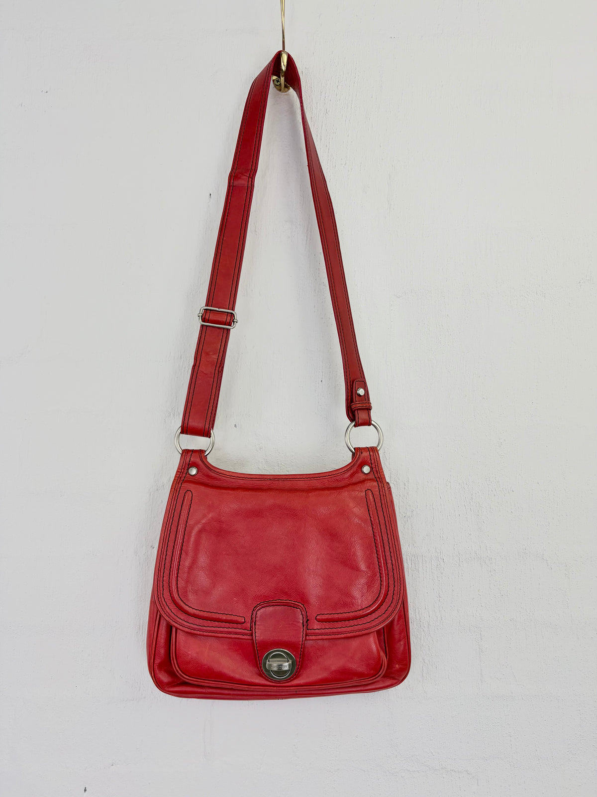 Oroton Muted Red Cross Body Bag