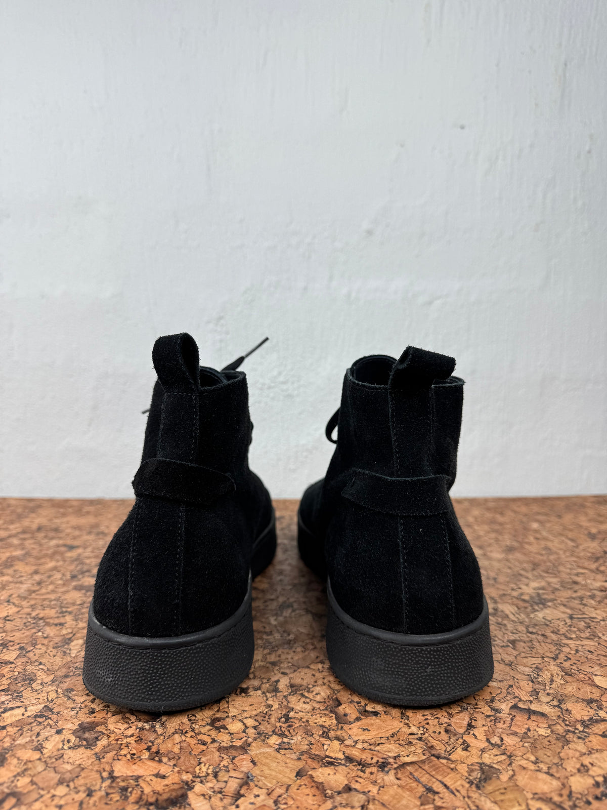 Conflict for Interest Black Suede High Top Lace Ups - EU42