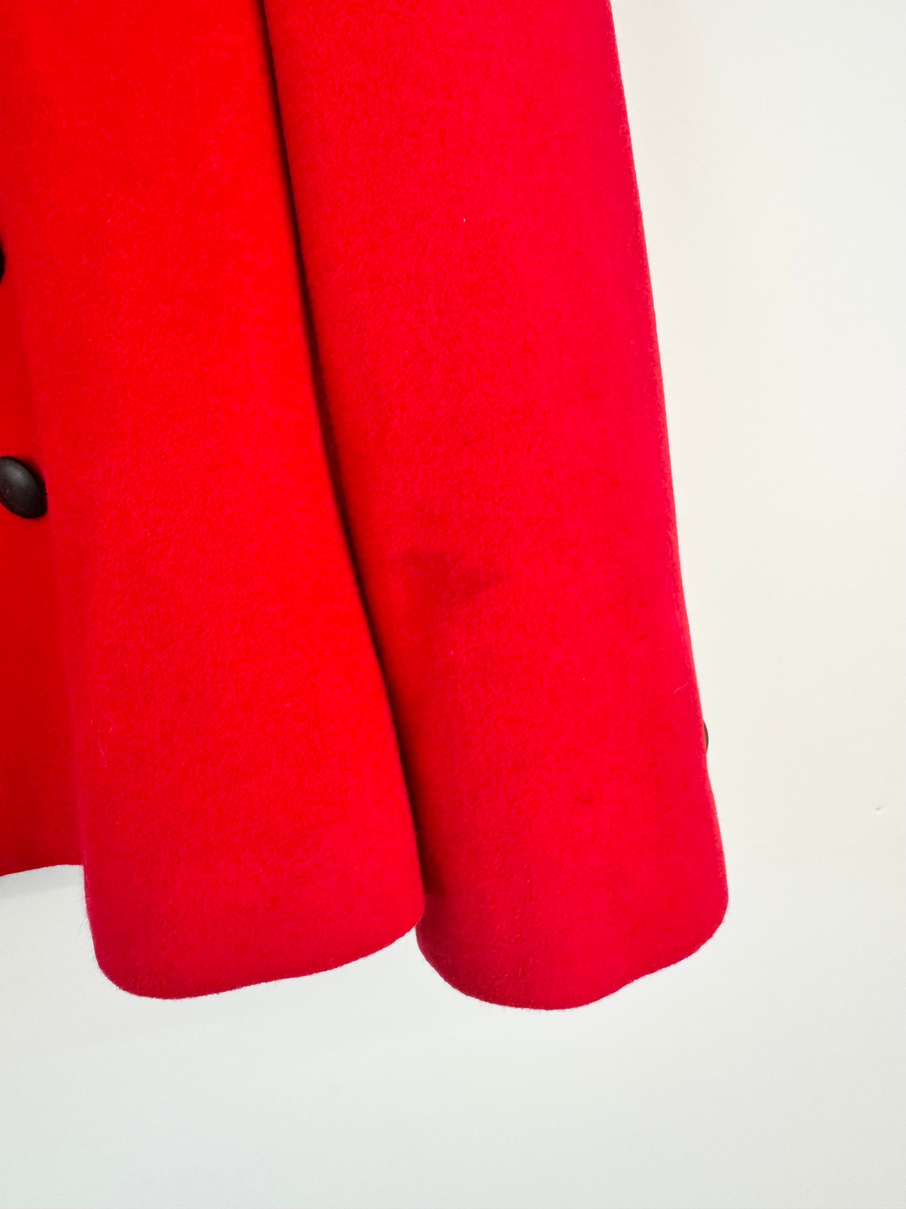 Louis Feraud Crimson Cashmere, Angora & Wool Blazer - AU12