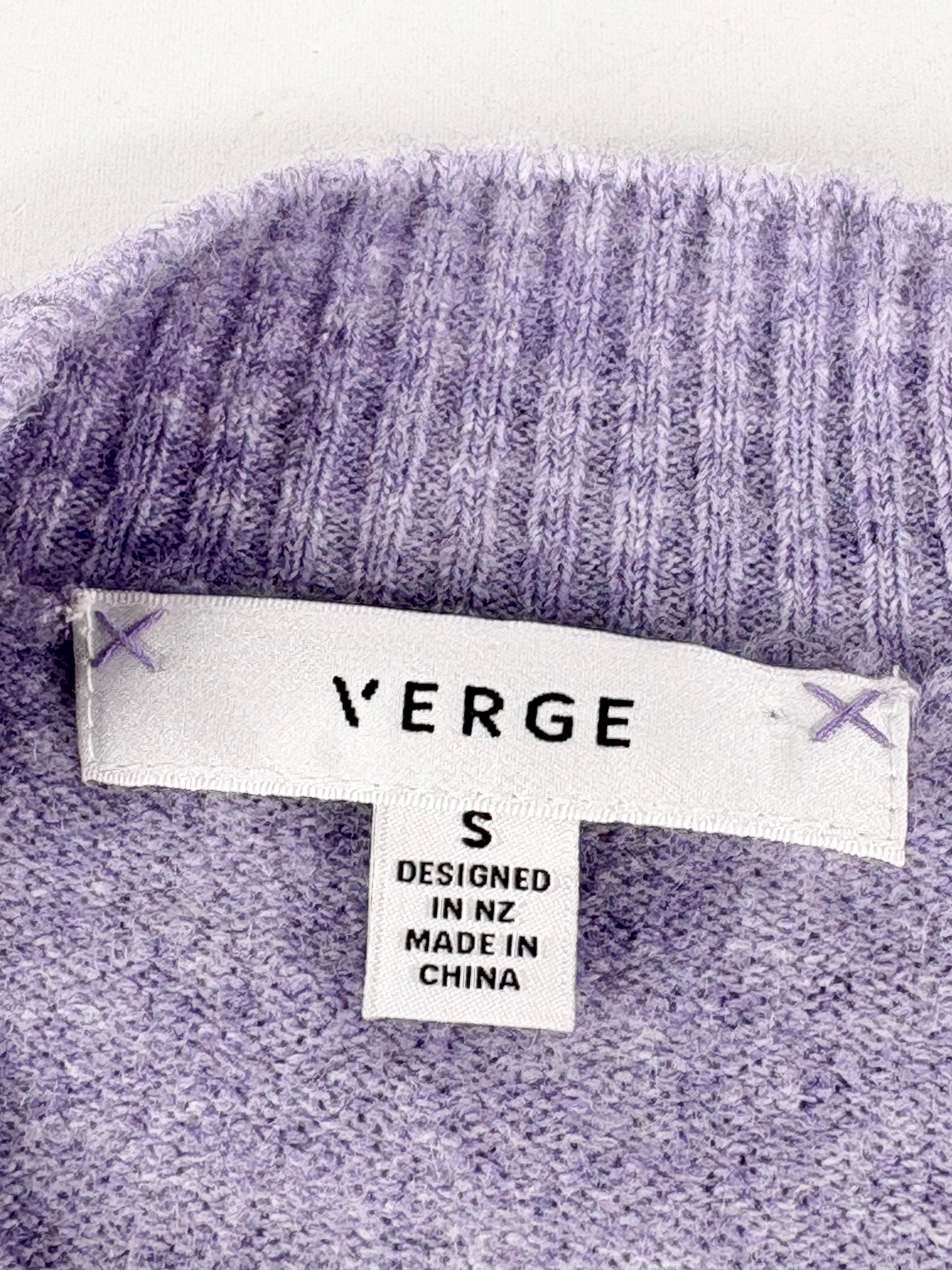 Verge Lavender Wool-Knit 'Cosmic' Sweater - AU8