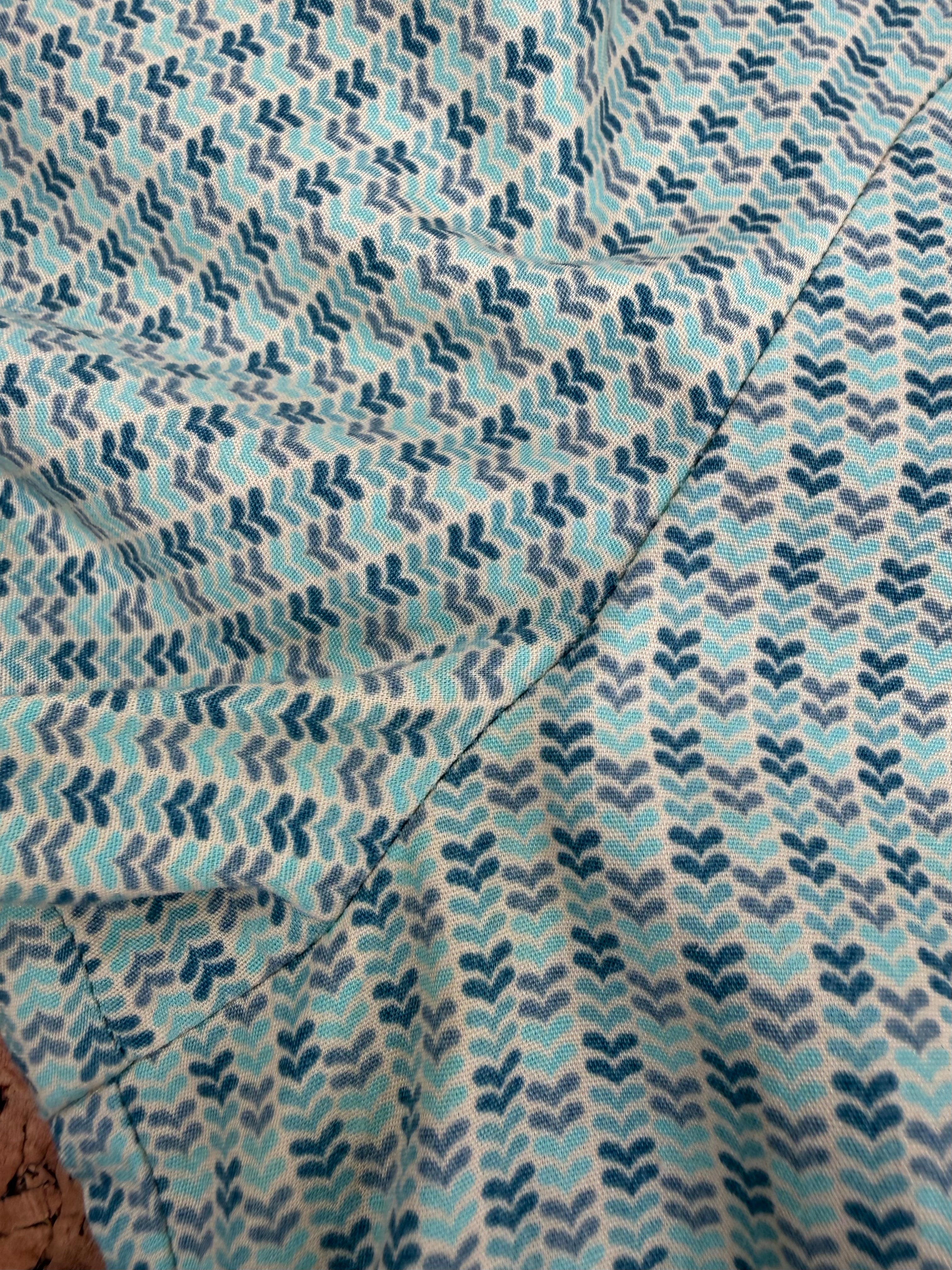 Sylvester Sage Green Patterned Blusson Prairie Dress - AU8/10